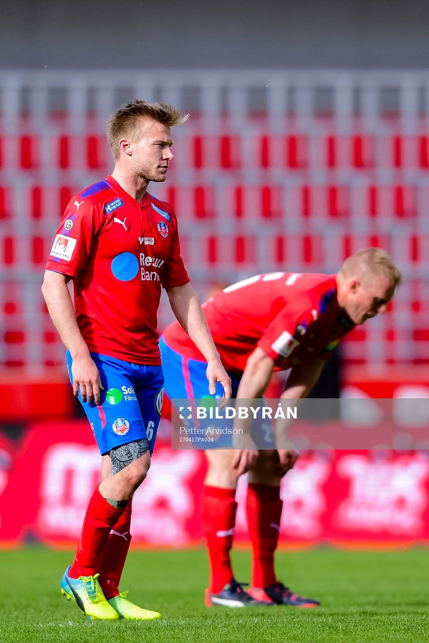 Helsingborgs Peter Larsson och Andreas Landgren deppar