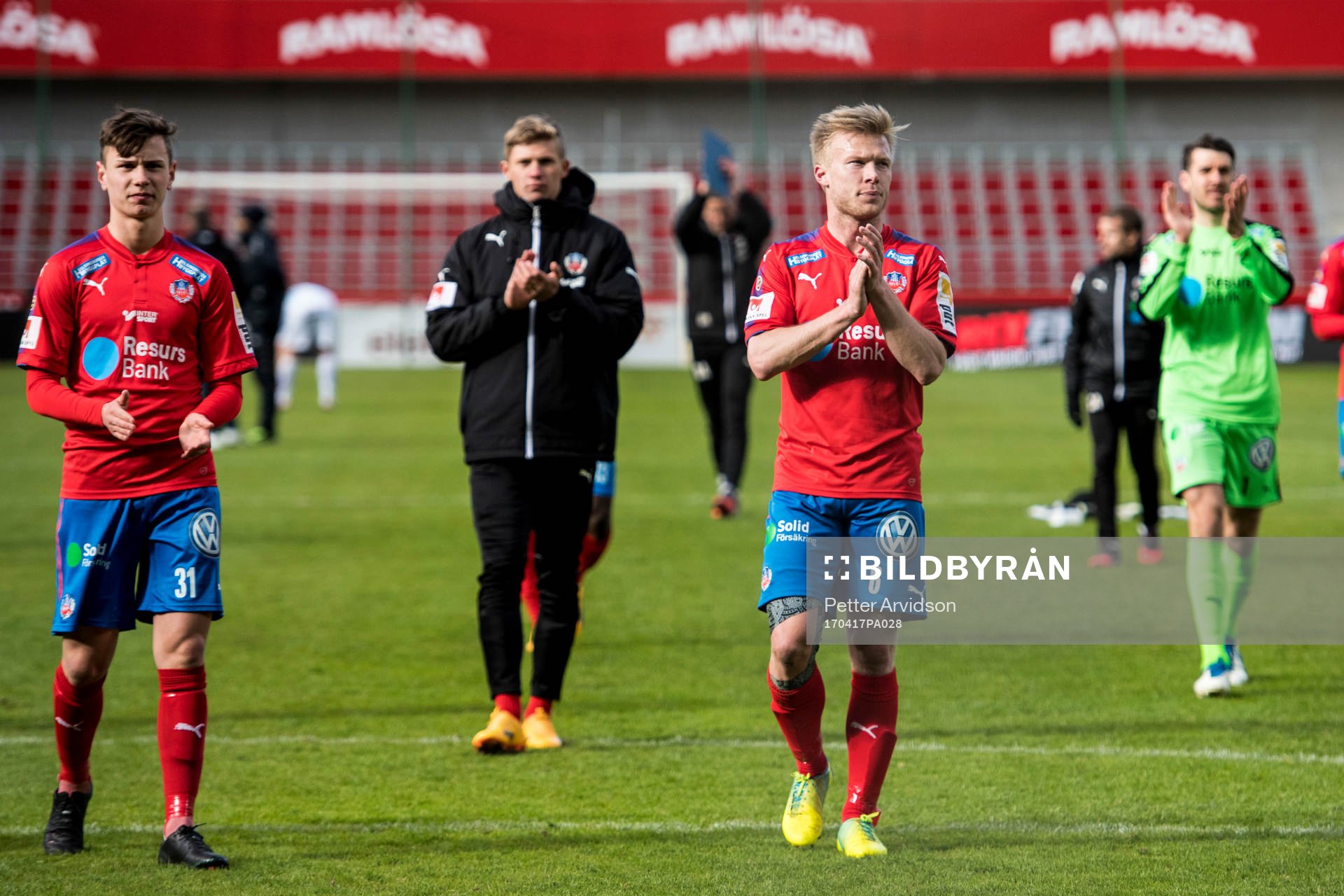 Helsingborgs Alex Timossi Andersson och Andreas Landgren