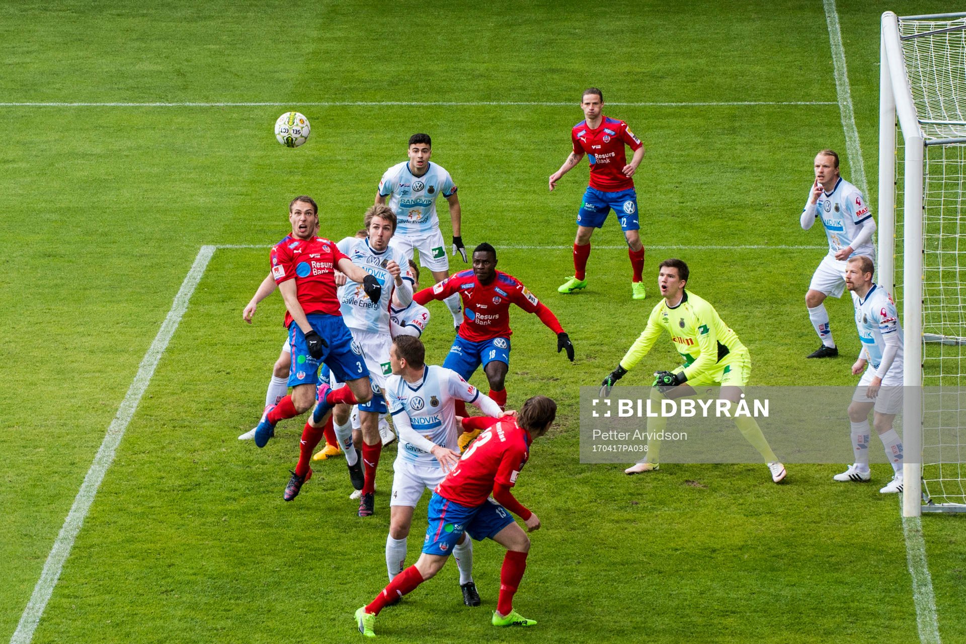 Helsingborgs Frederik Helstrup mot Gefles Johan Oremo