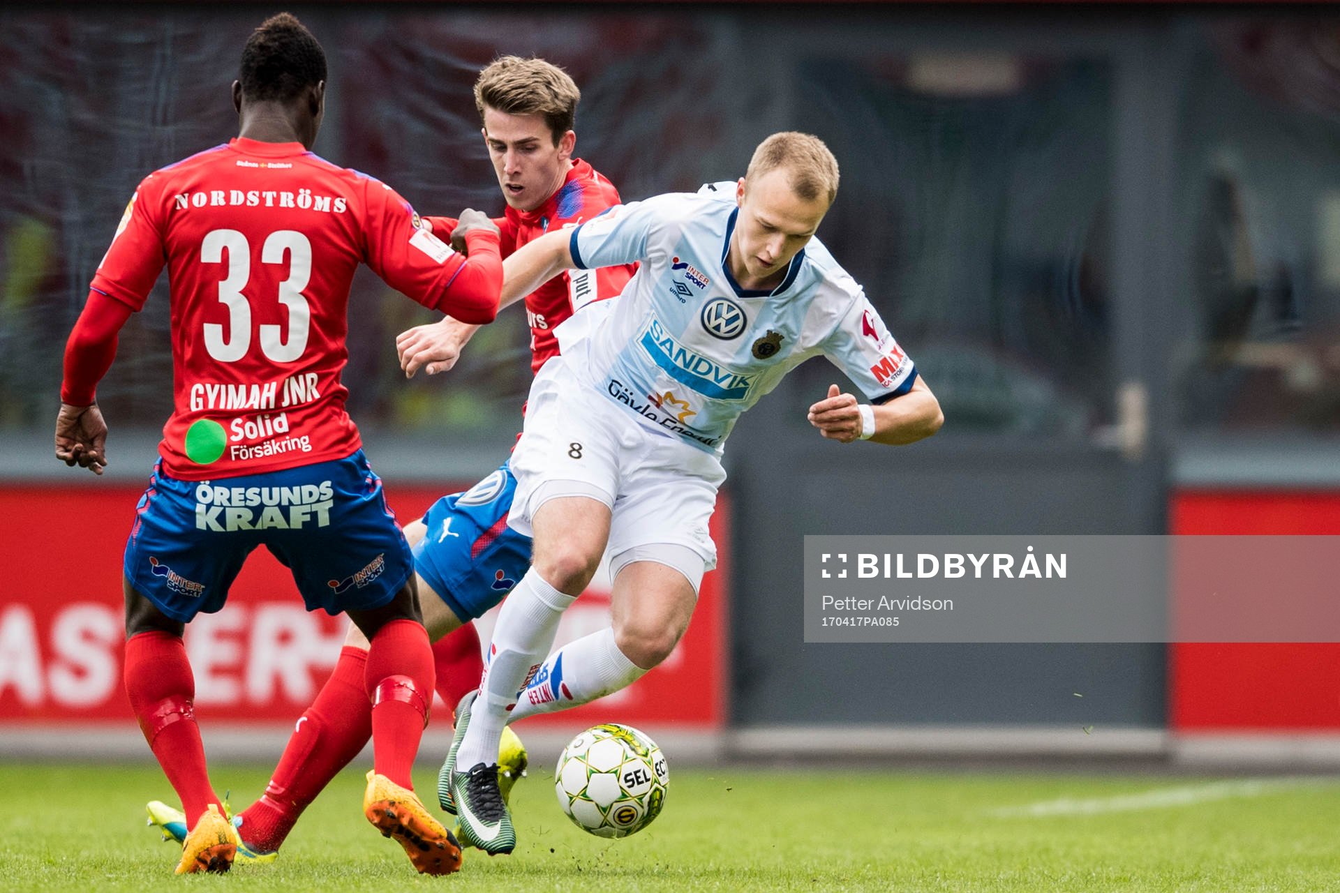 Gefles Christian Ljungberg och Helsingborgs Adam Eriksson