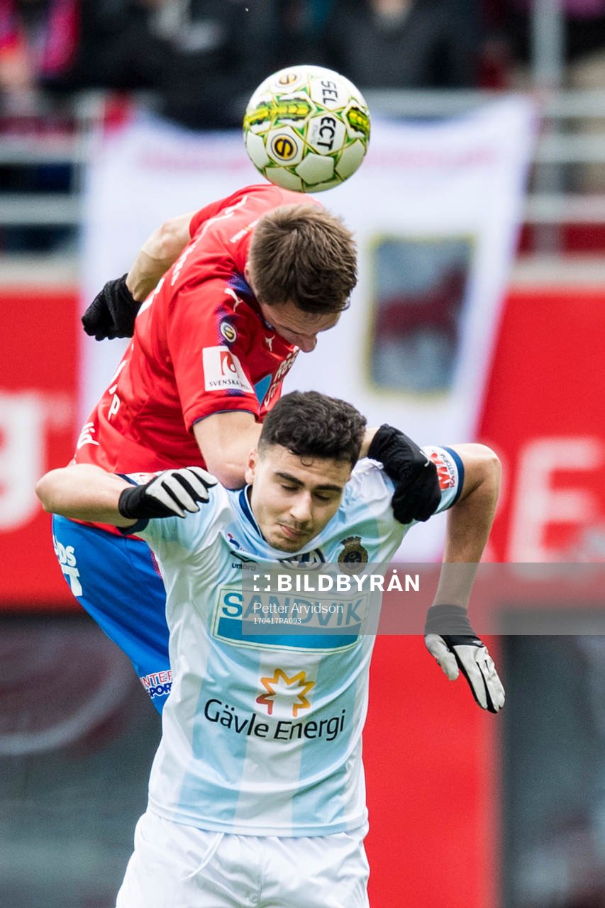 Helsingborgs Frederik Helstrup och Gefles Deniz Hümmet