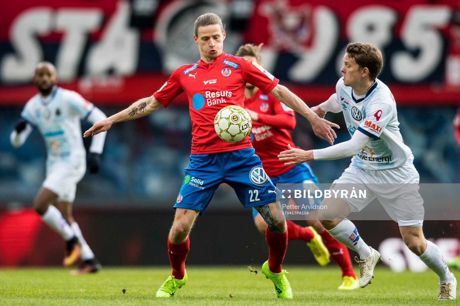 Helsingborgs Jesper Lange och Gefles Anton Lans