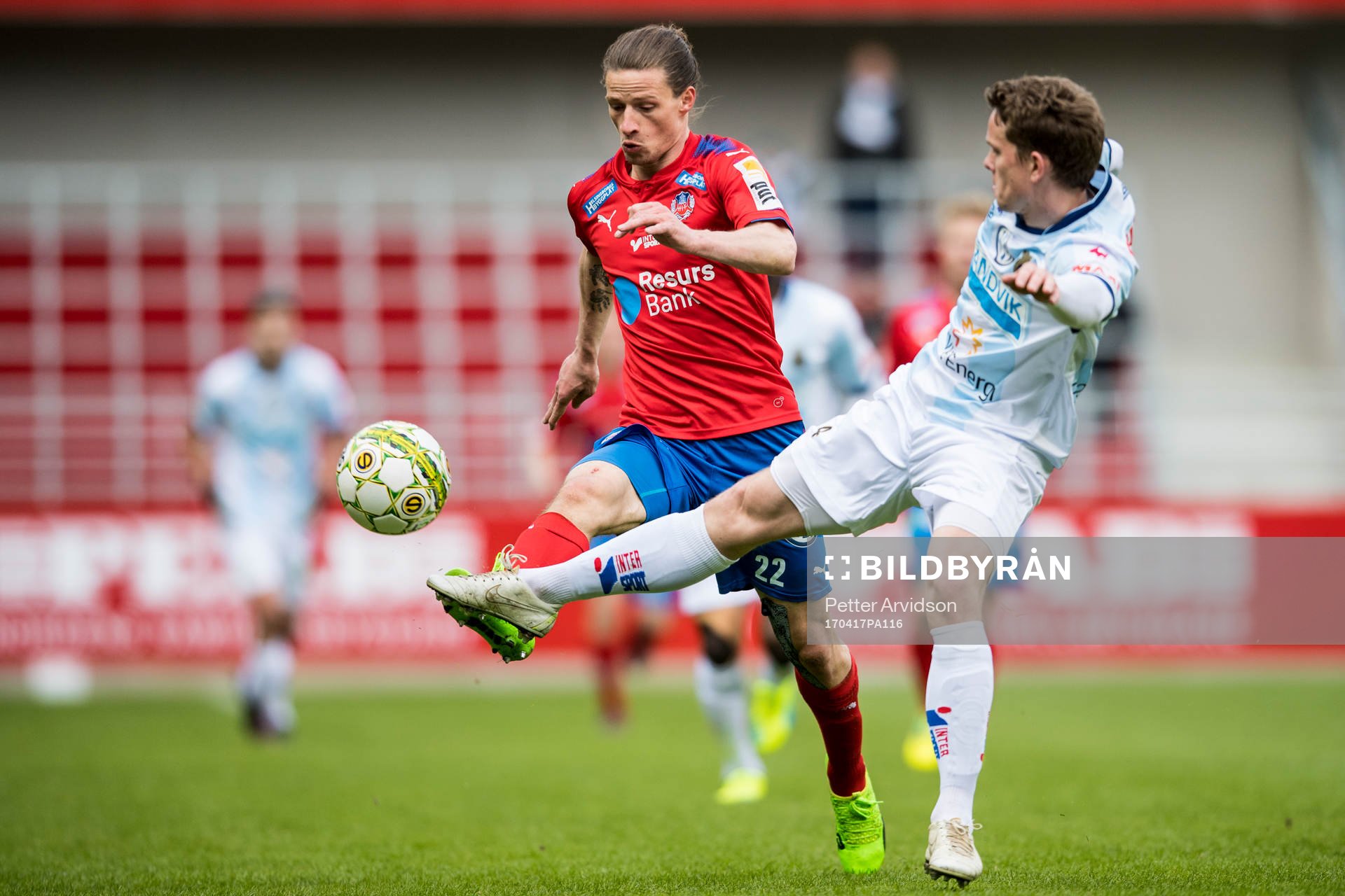 Helsingborgs Jesper Lange och Gefles Anton Lans