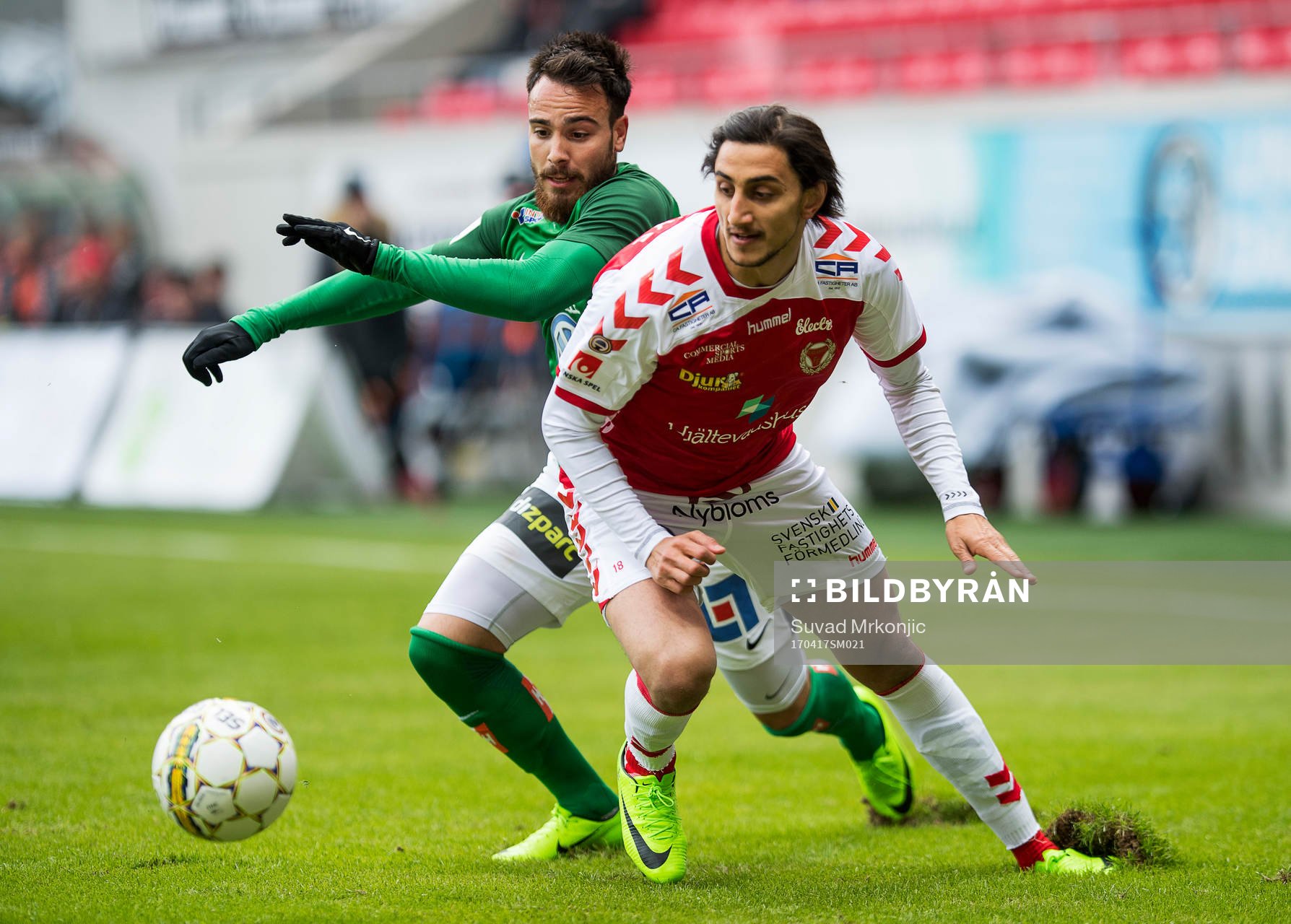 Kalmars Mahmoud Eid  och Jönköpings Stefan Karlsson