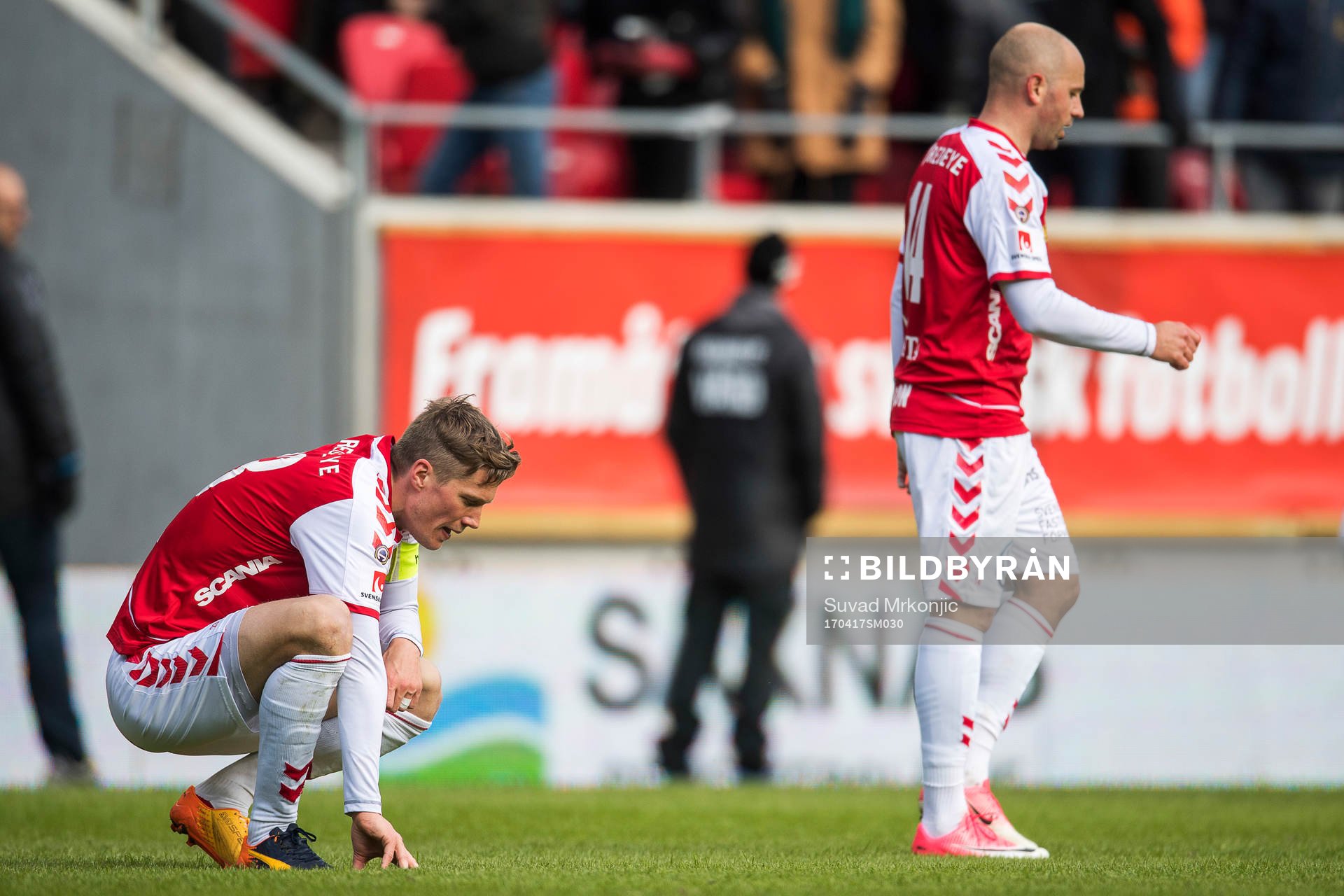 Kalmars Viktor Elm och Stefan Larsson deppar