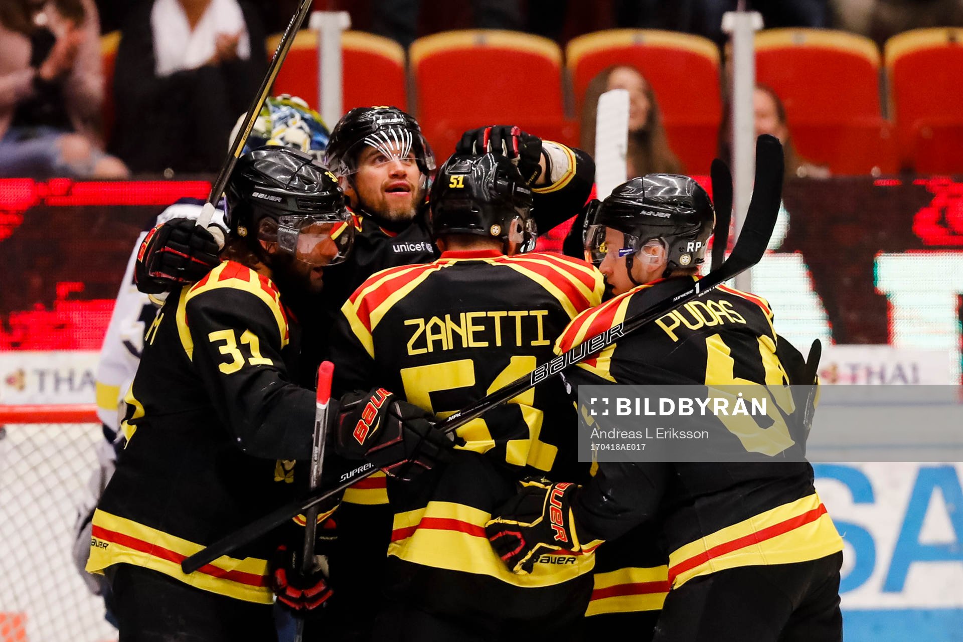 Brynäs Daniel Paille jublar