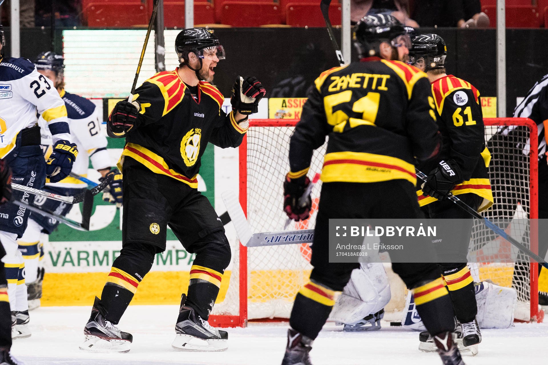 Brynäs Daniel Paille jublar