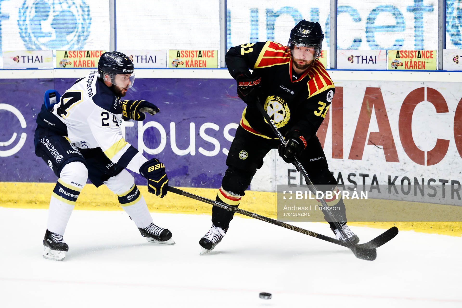 s Erik Christensen och Brynäs Jonathan Granström