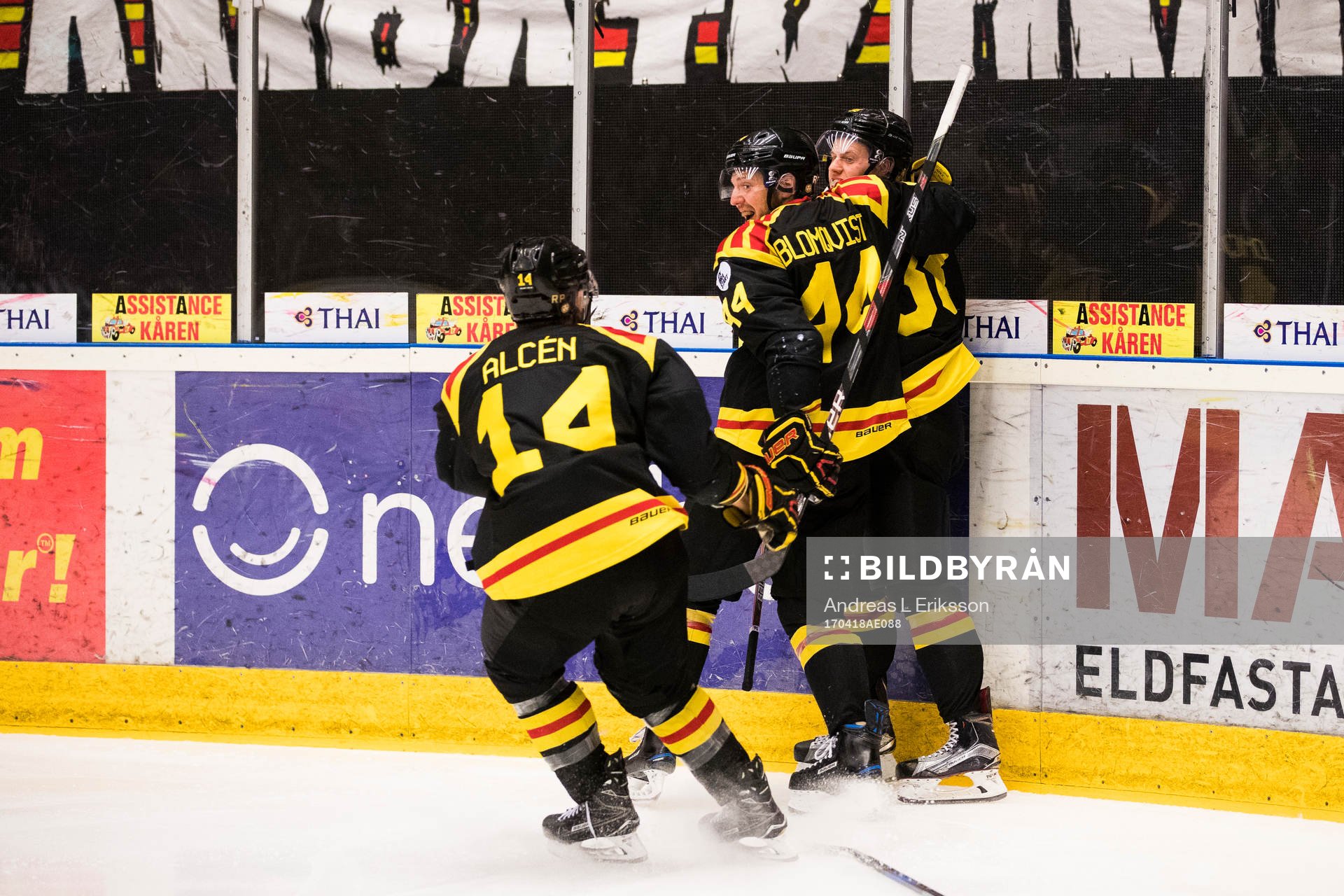 Brynäs Linus Ölund jublar