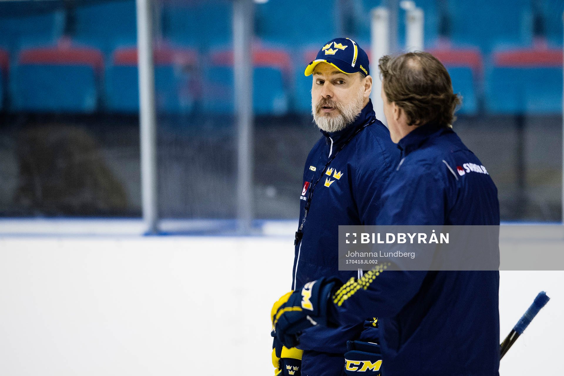 Förbundskapten Rikard Grönborg och assisterande
