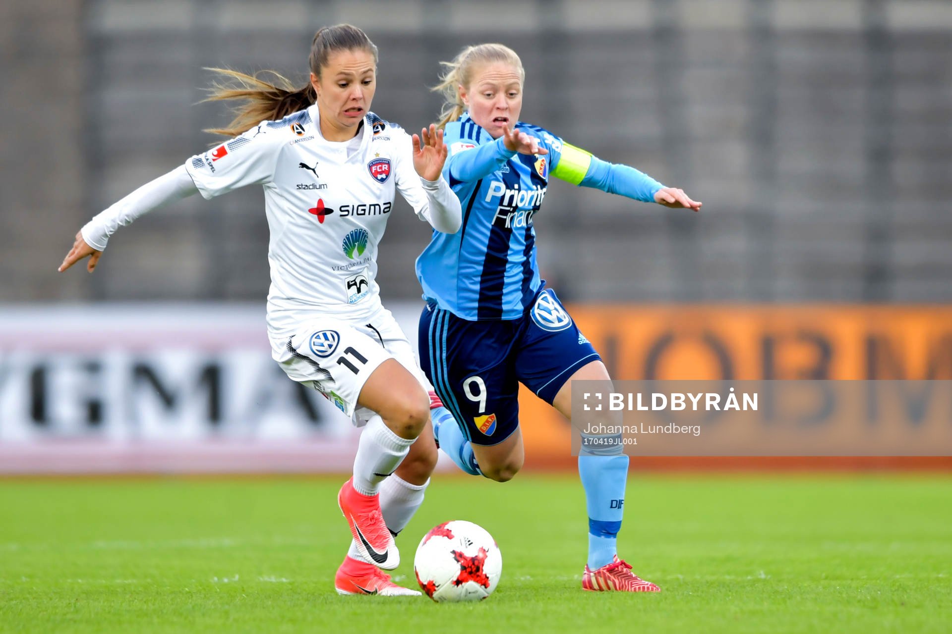 Rosengårds Lieke Martens och Djurgårdens +Mia Jalkerud