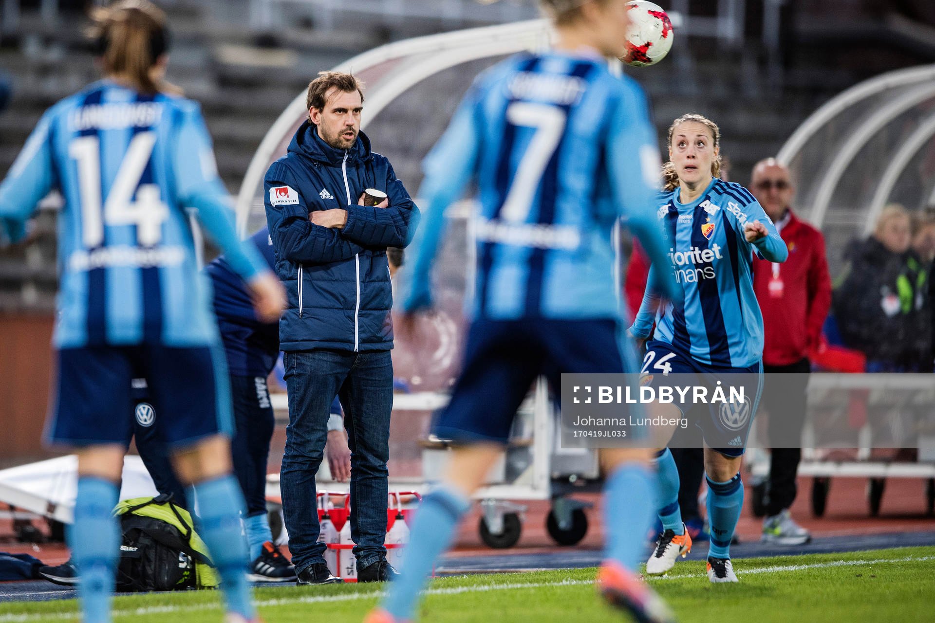 Djurgårdens tränare Joel Riddez