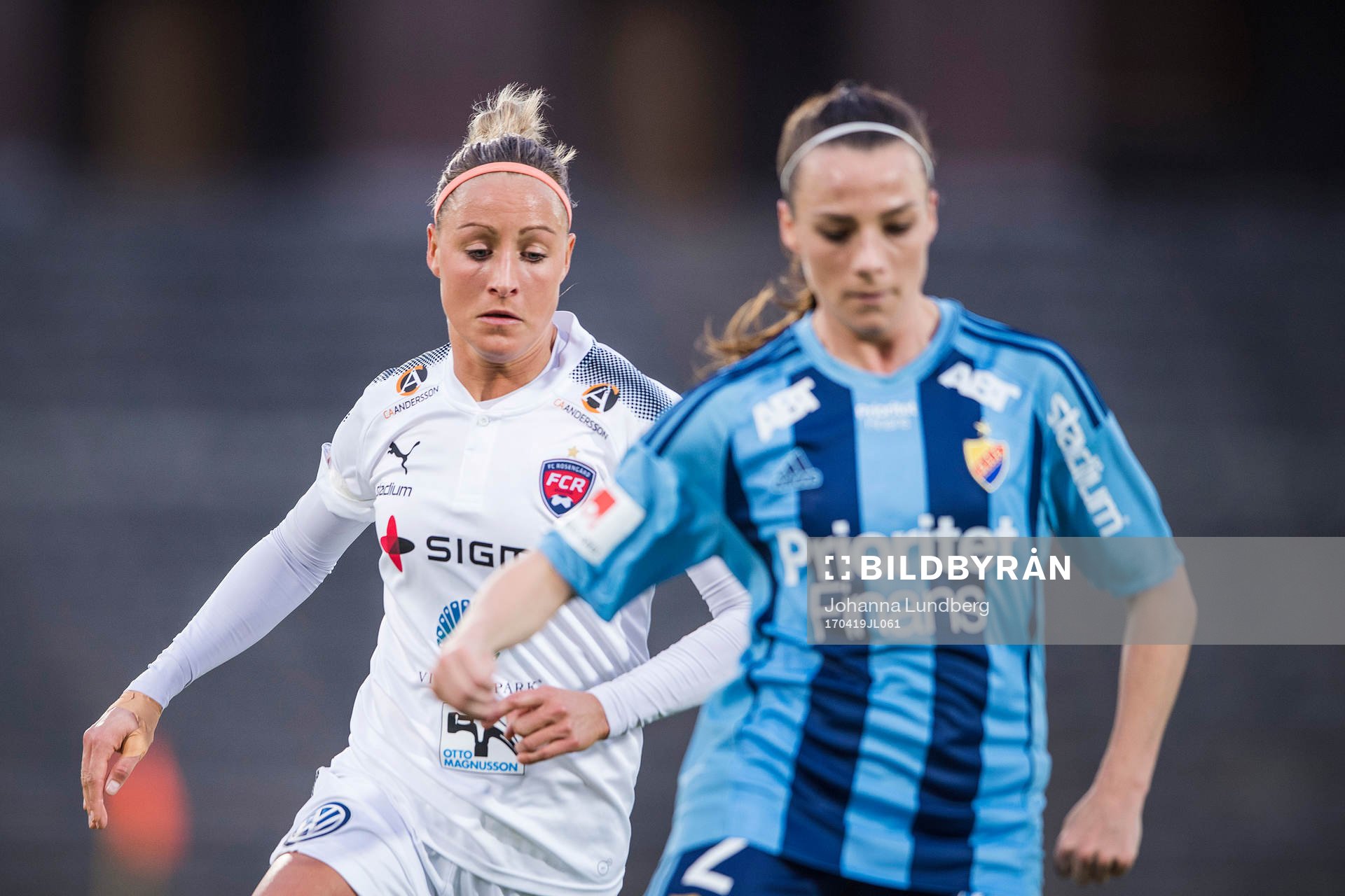 Rosengårds Sanne Troelsgaard Nielsen och Djurgårdens