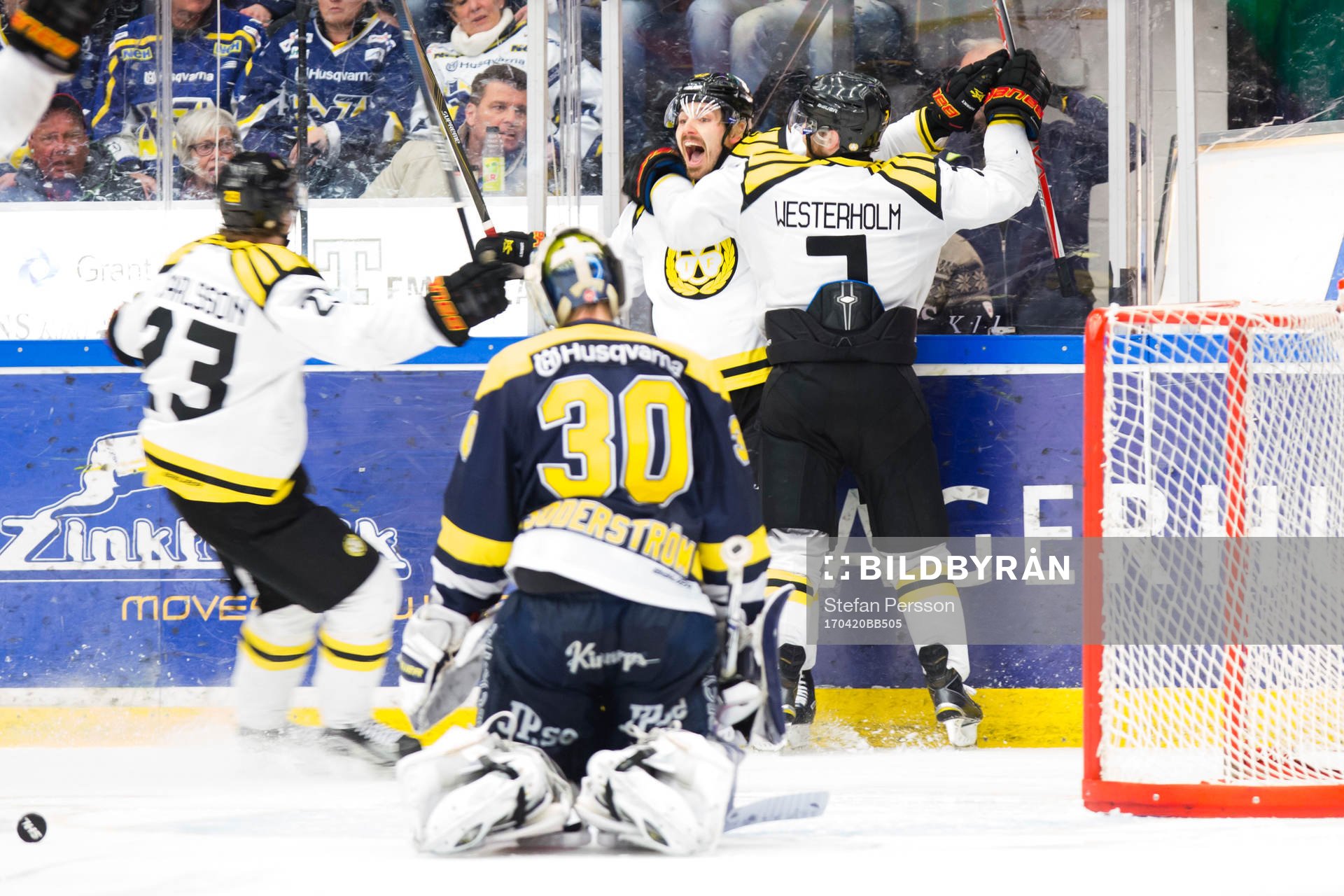 Brynäs Tomas Zaborsky jublar