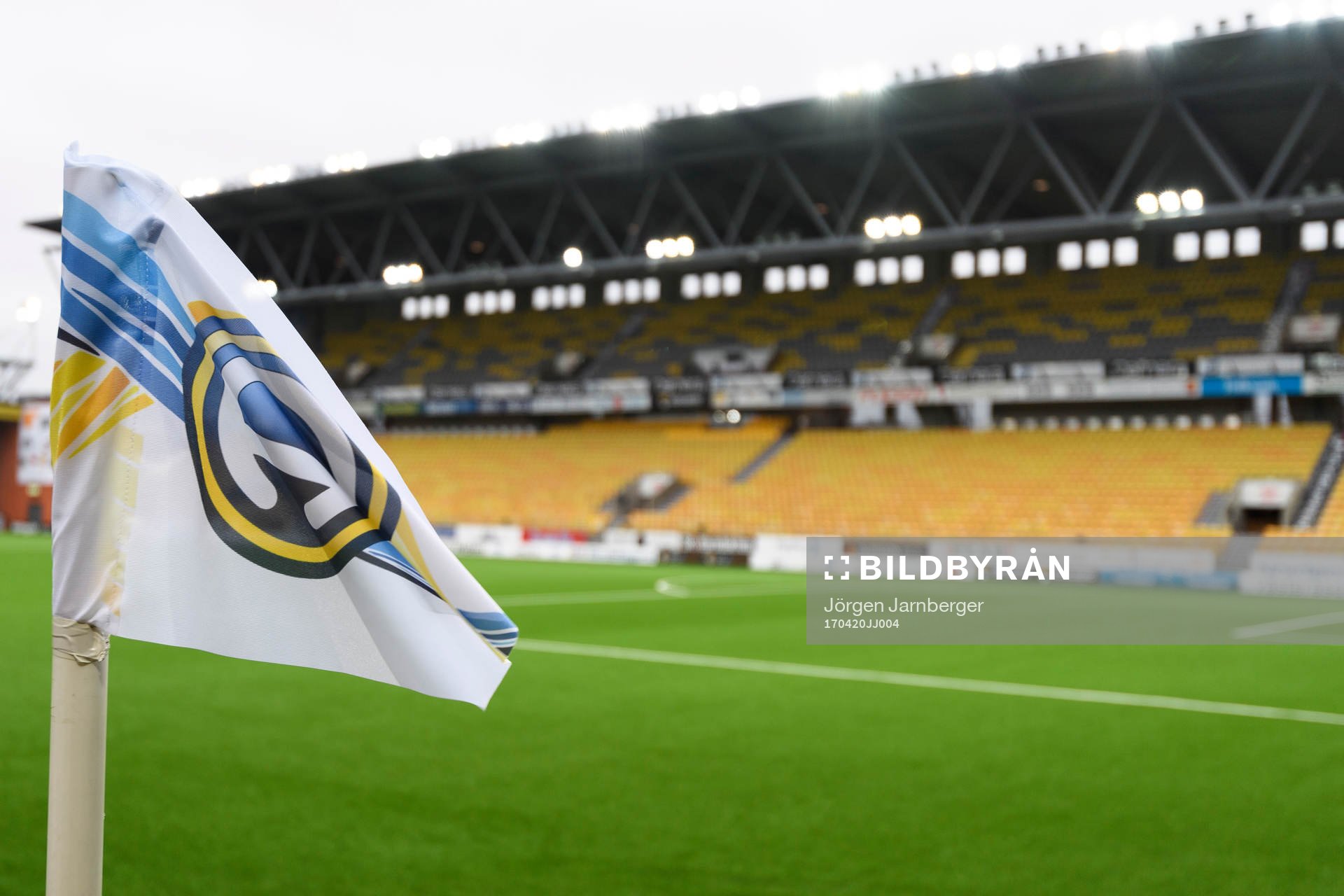 Hörnflagga med Allsvenskans logo