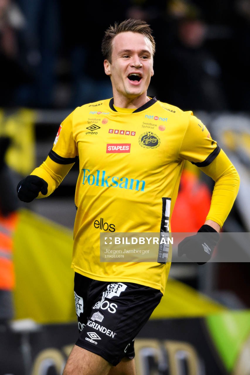 Elfsborgs Viktor Prodell jublar