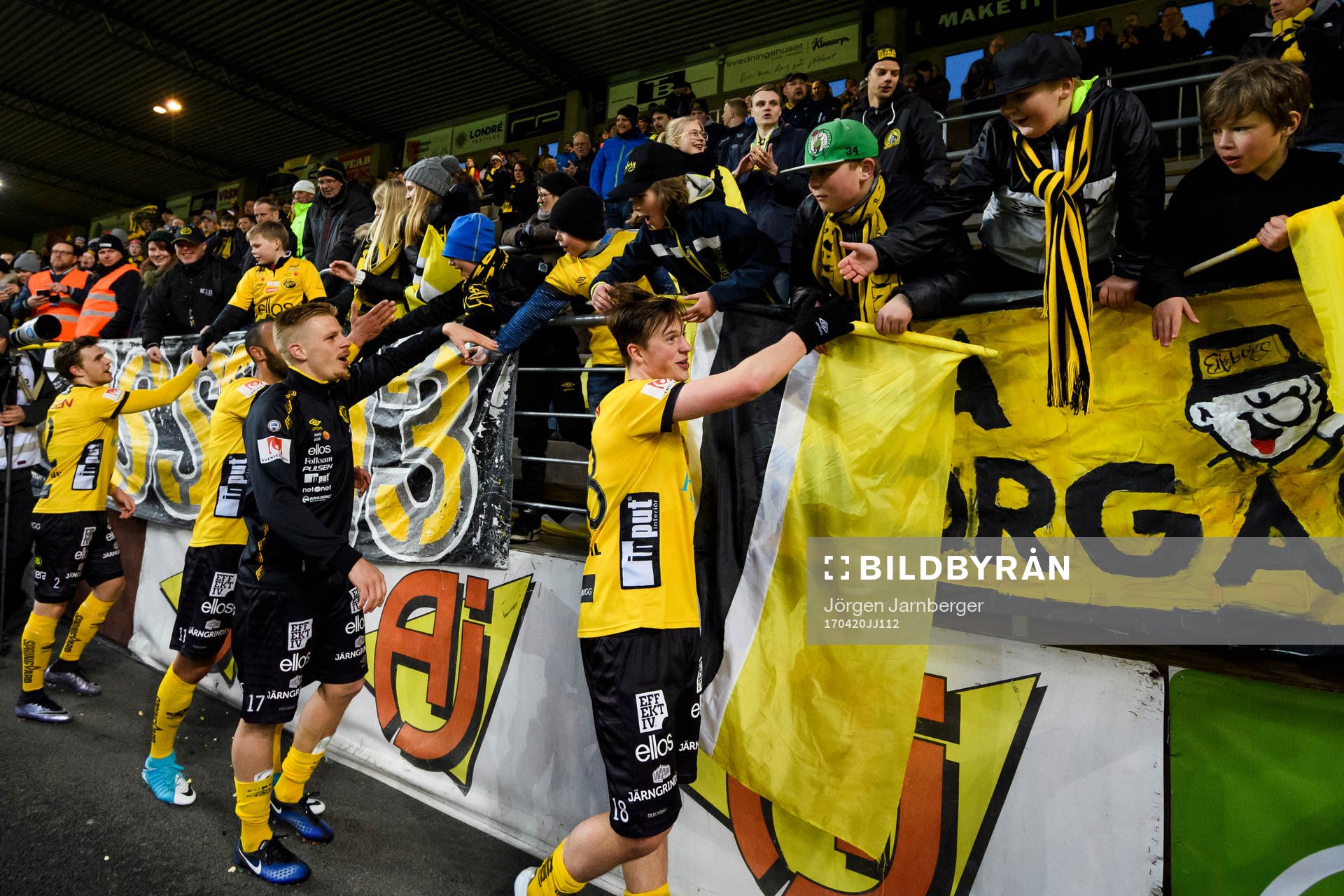 Elfsborgs Simon Olsson, Per Frick, Issam Jebali och Jesper