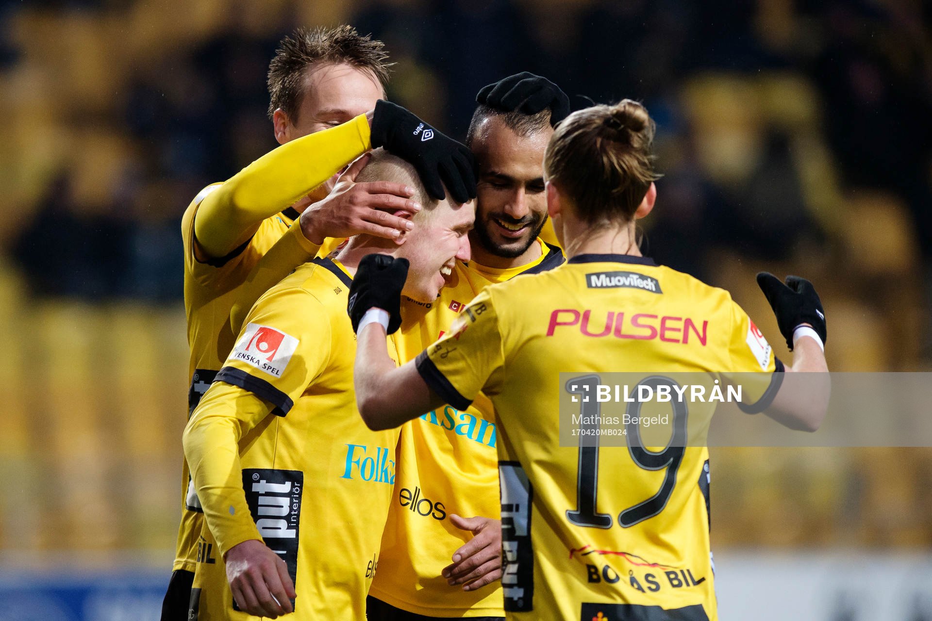 Elfsborgs Simon Lundevall jublar med Viktor Prodell, Issam