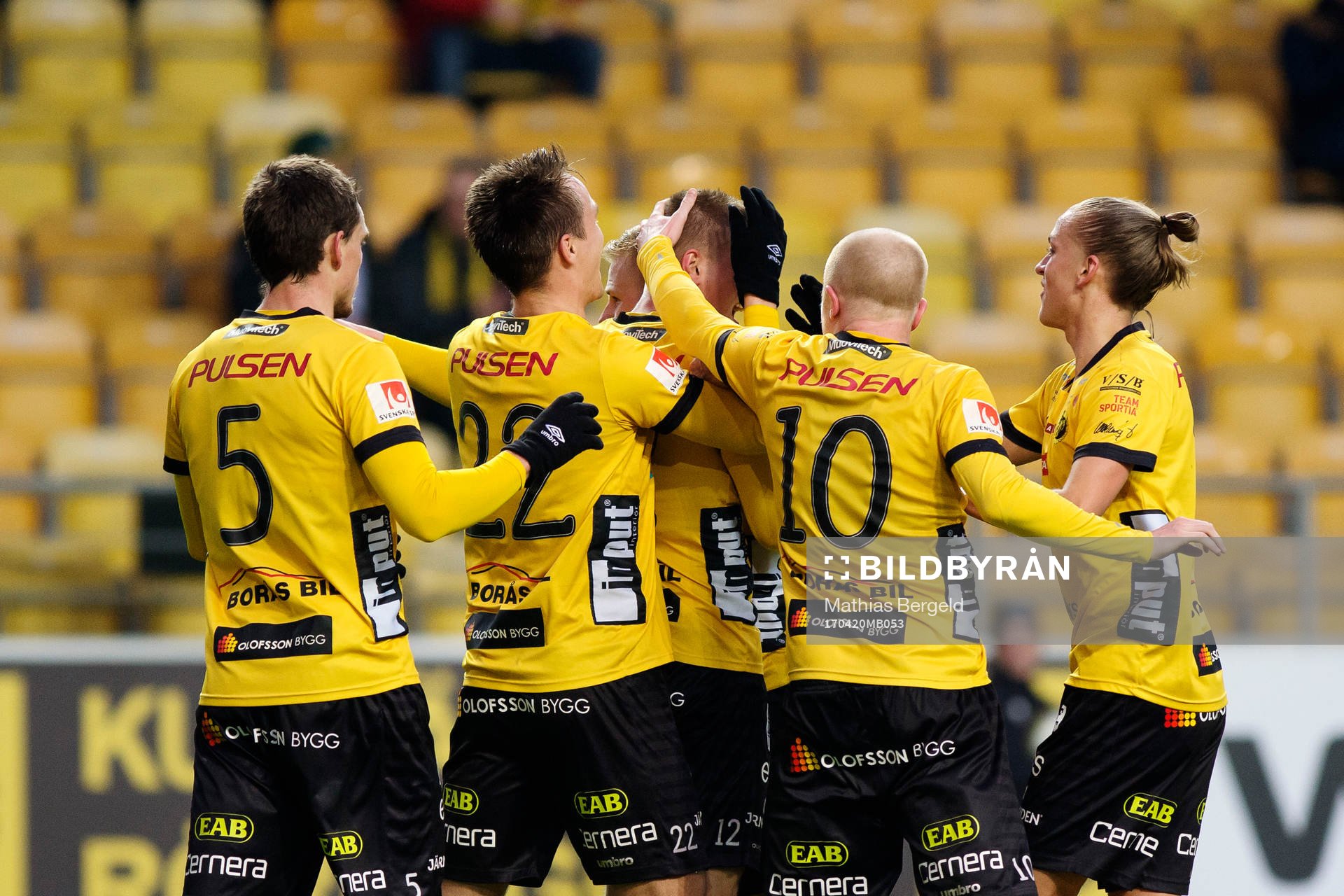 Elfsborgs Issam Jebali, Jörgen Horn, Viktor Prodell, Simon