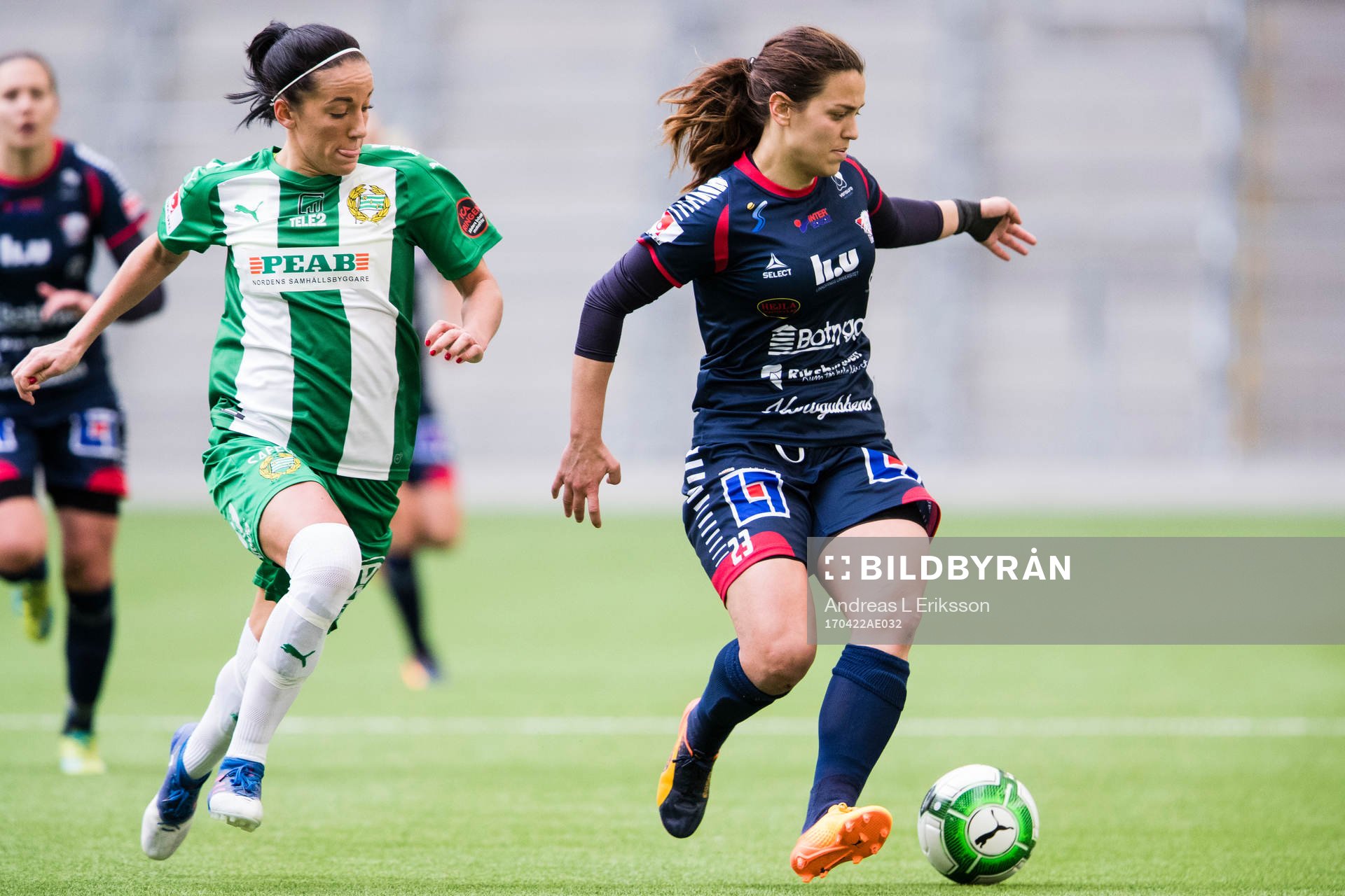Hammarbys Anna Oskarsson jagar Linköpings Marija Banusic