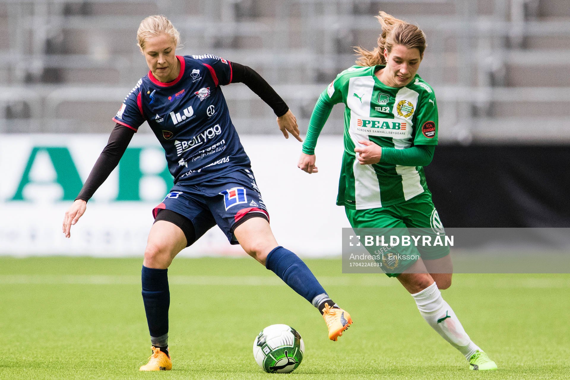 Linköpings Lina Hurtig och Hammarbys Kajsa Sund