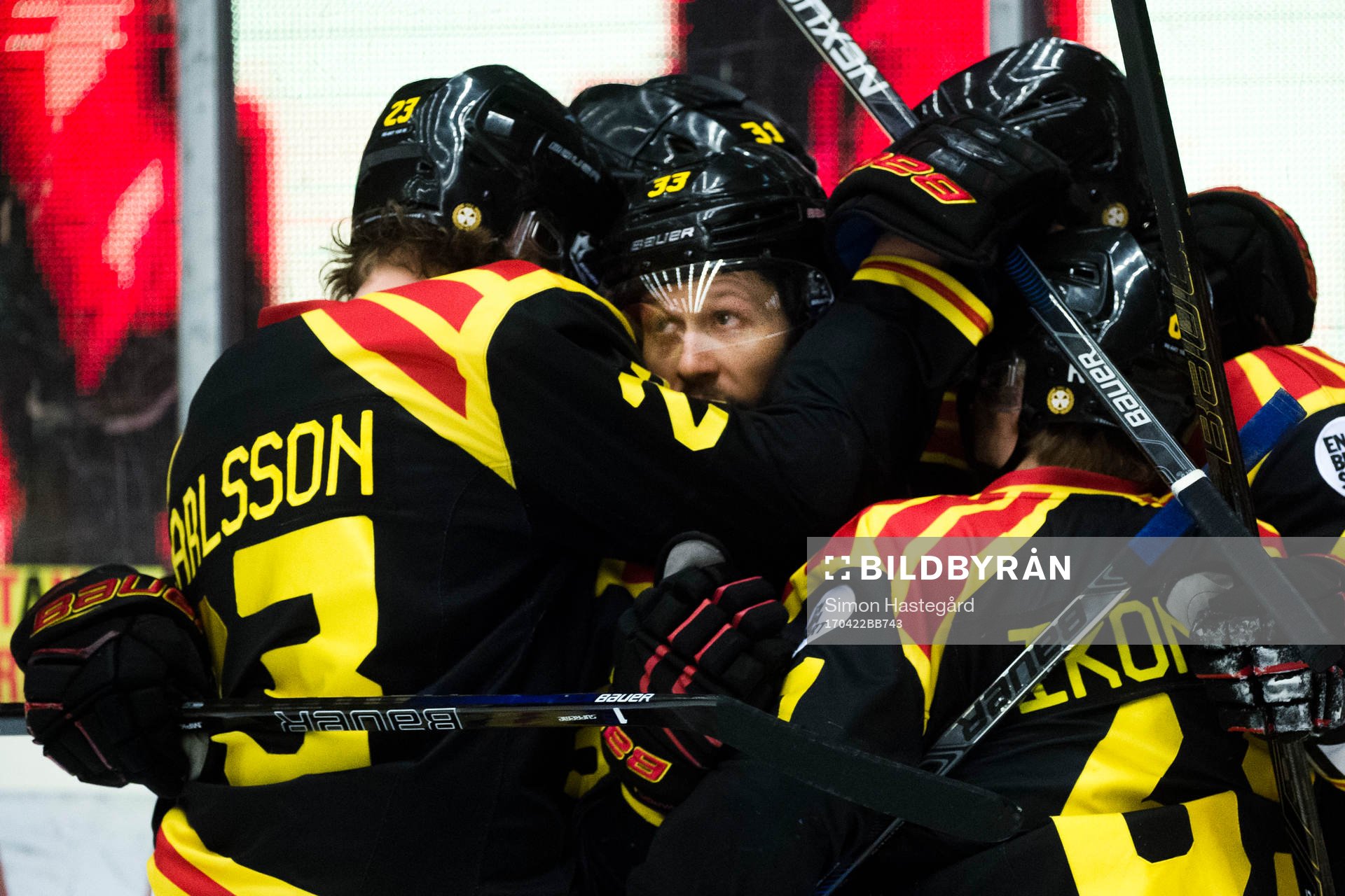 Brynäs Elias Fälth  jublar