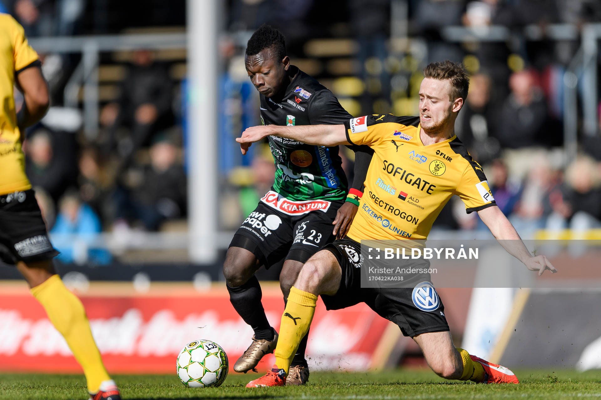 Varbergs Thomas Boakye och Frejs Jakob Glasberg
