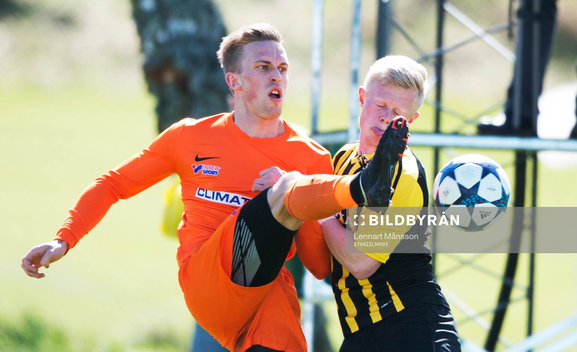 IFK Hässleholms Joel Andeesson i matchen i division 2