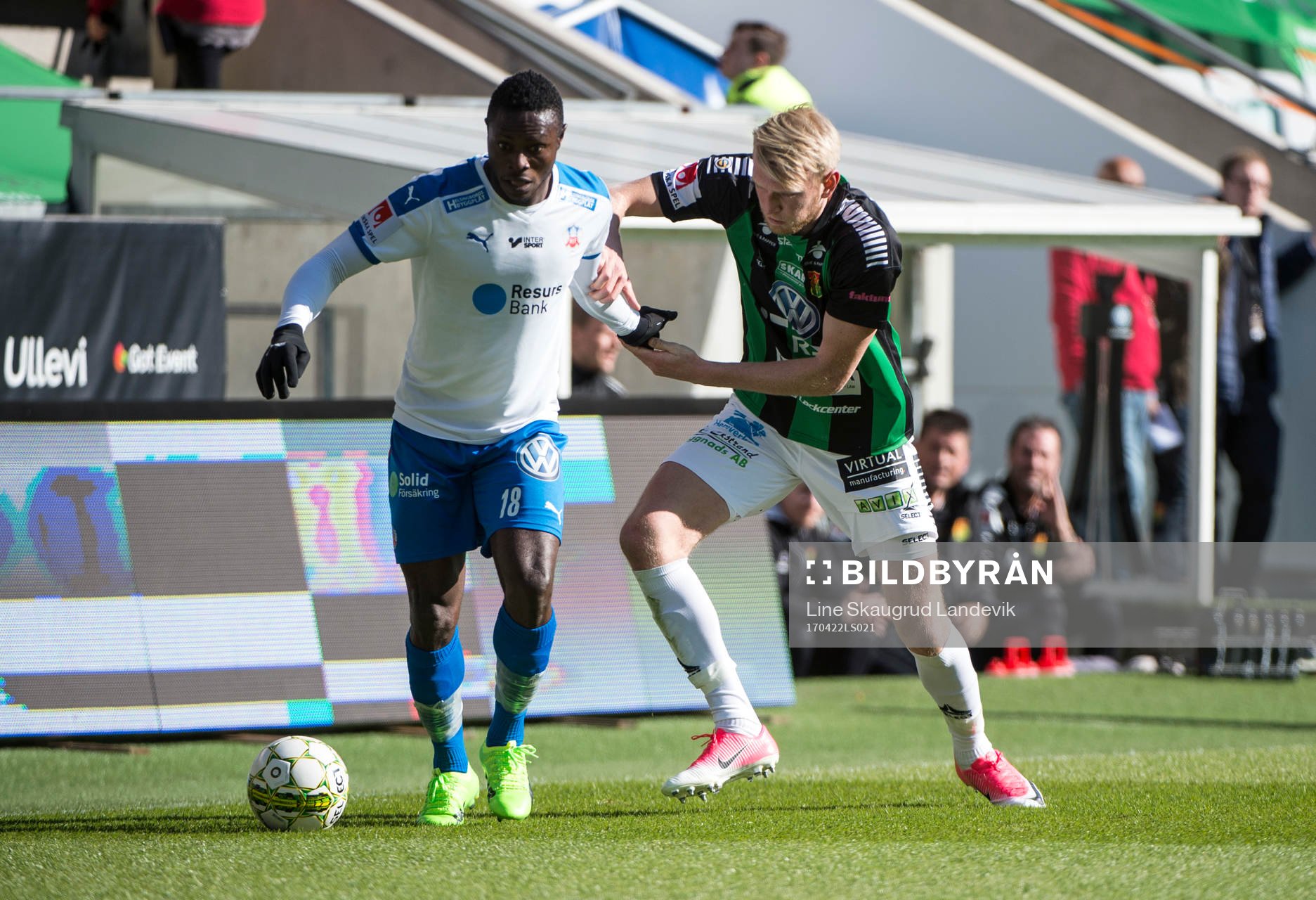 Helsingborgs Oke Akpoveta och GAIS Carl Nyström