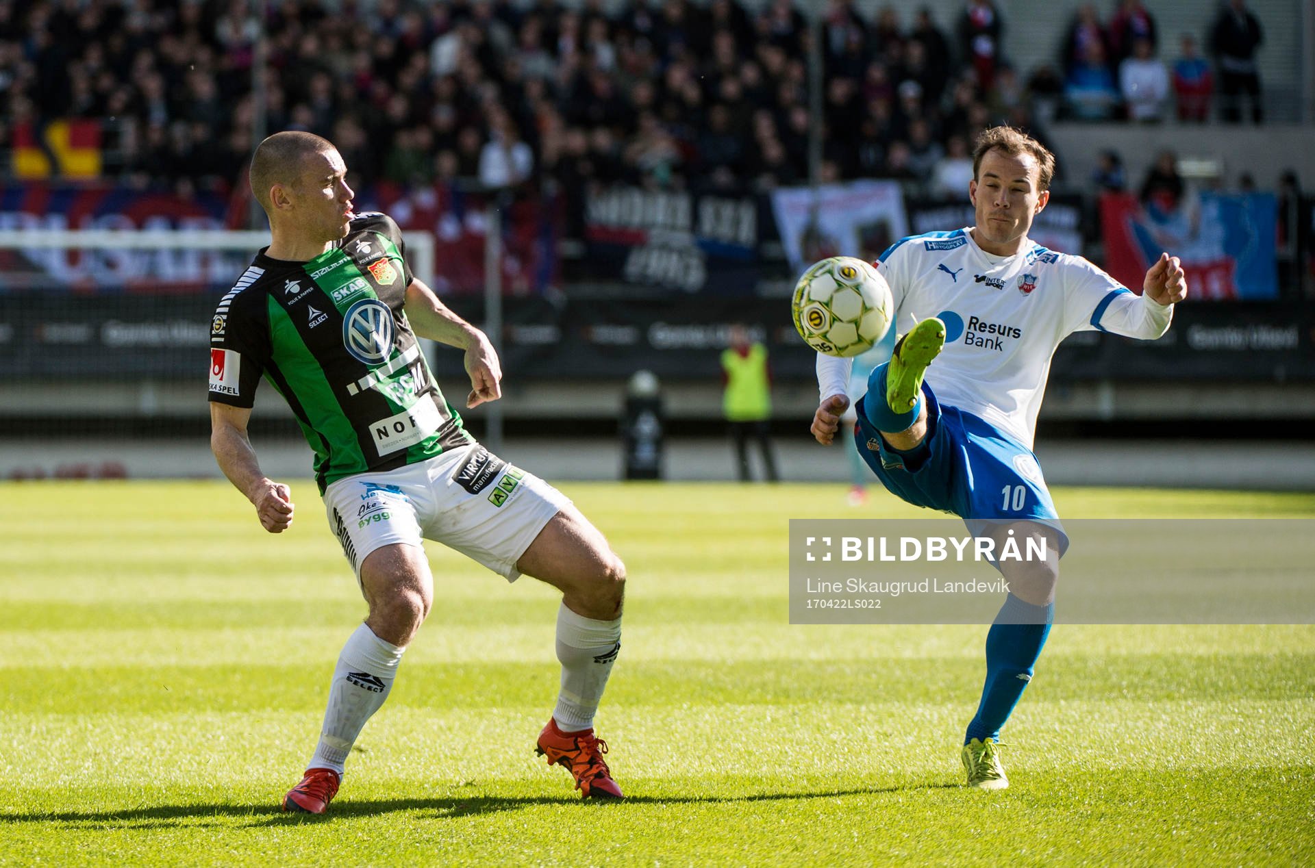 GAIS James Sinclair och Helsingborgs Anton Wede
