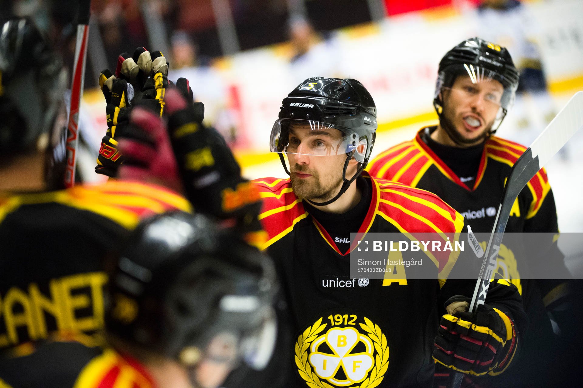 Brynäs Lukas Kilström jublar