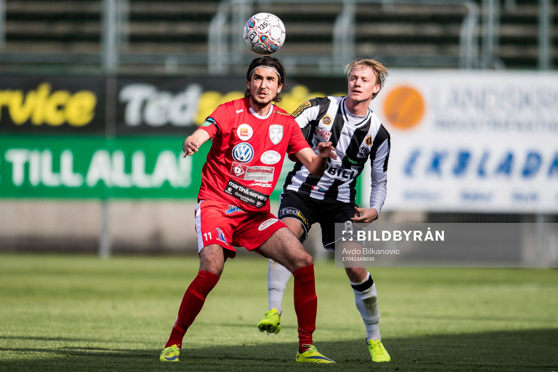 Assyriska Eduard Zuta och Landskronas Måns Ekvall