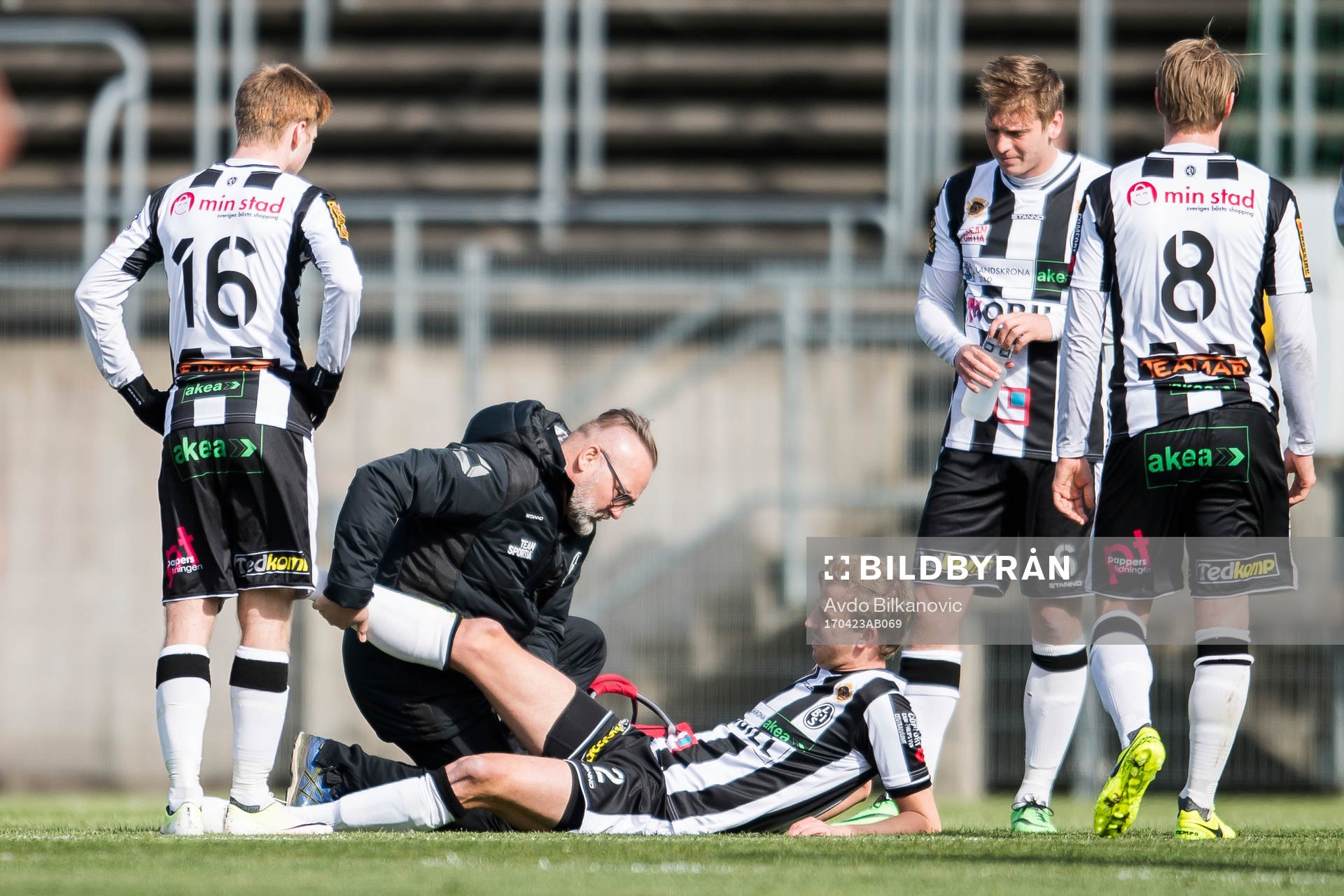Landskronas Viktor Svensson skadades