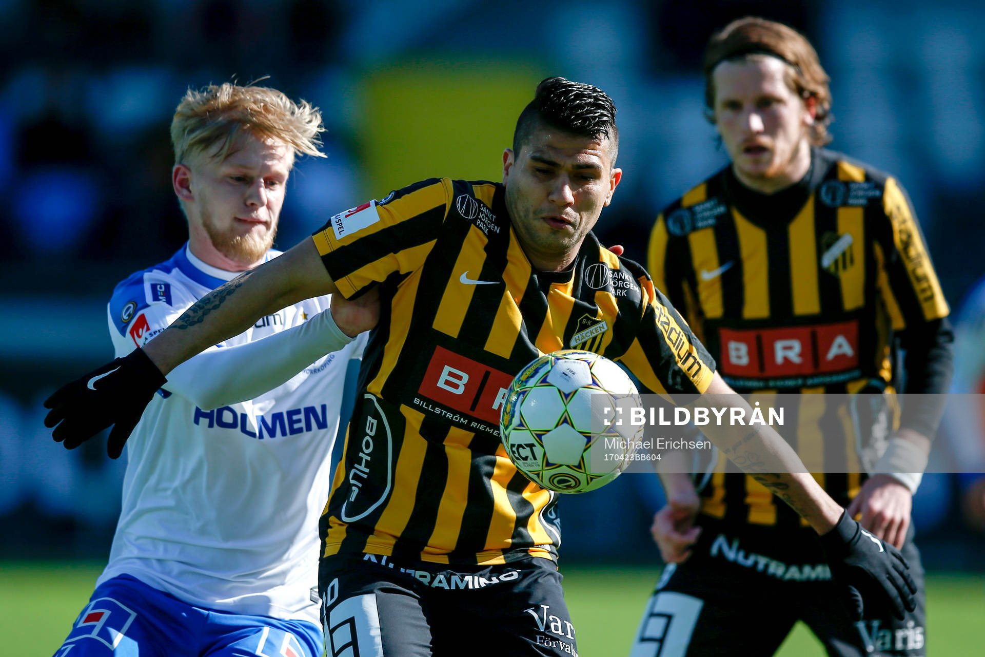 Häckens Paulinho och Norrköpings Karl Holmberg