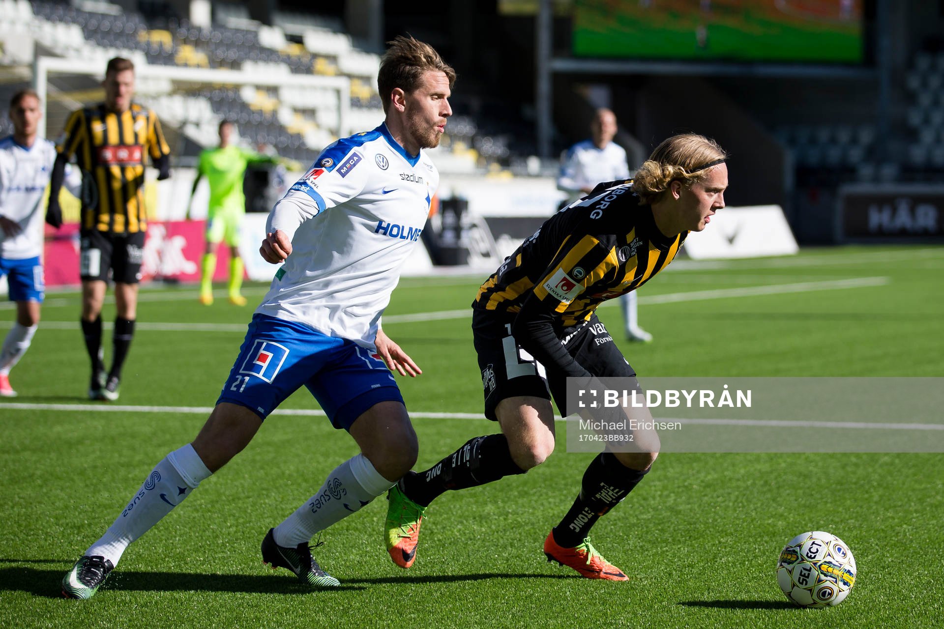 Norrköpings Andreas Hadenius mot Häckens Gustav Berggren