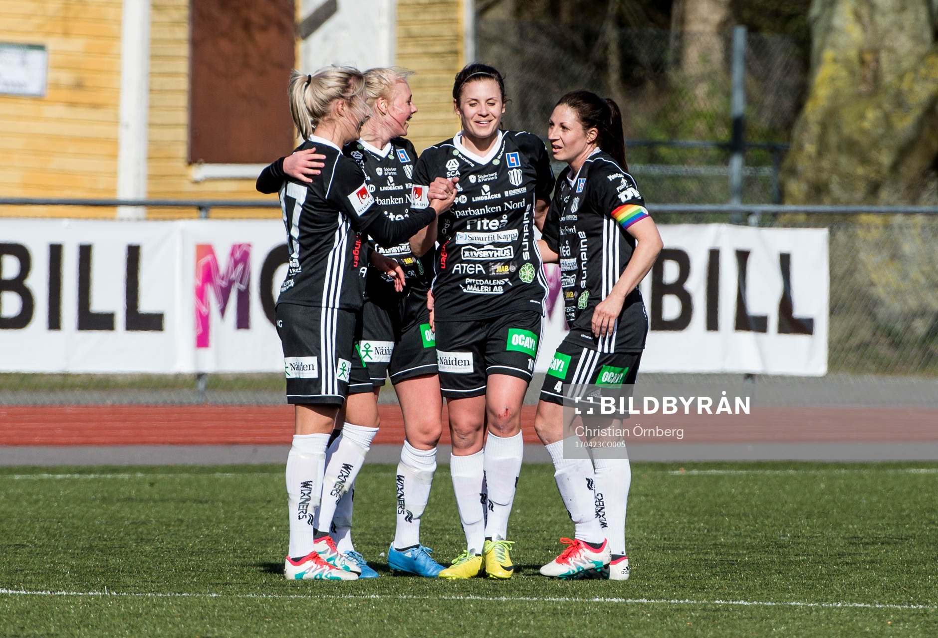 Piteås Lotta Ökvist, Elin Bragnum, Hanna Pettersson och