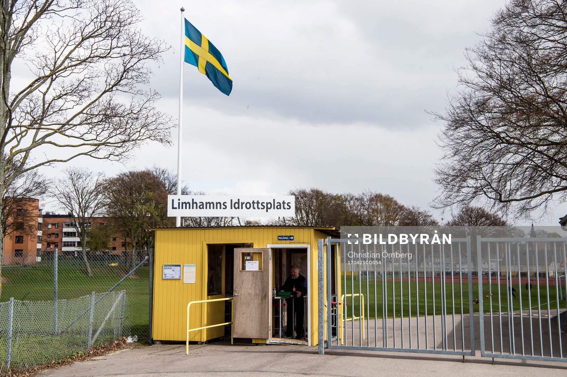 Limhamns IP innan fotbollsmatchen i Damallsvenskan mellan