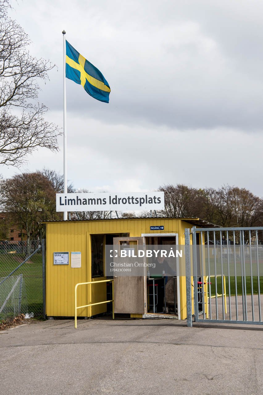 Limhamns IP innan fotbollsmatchen i Damallsvenskan mellan