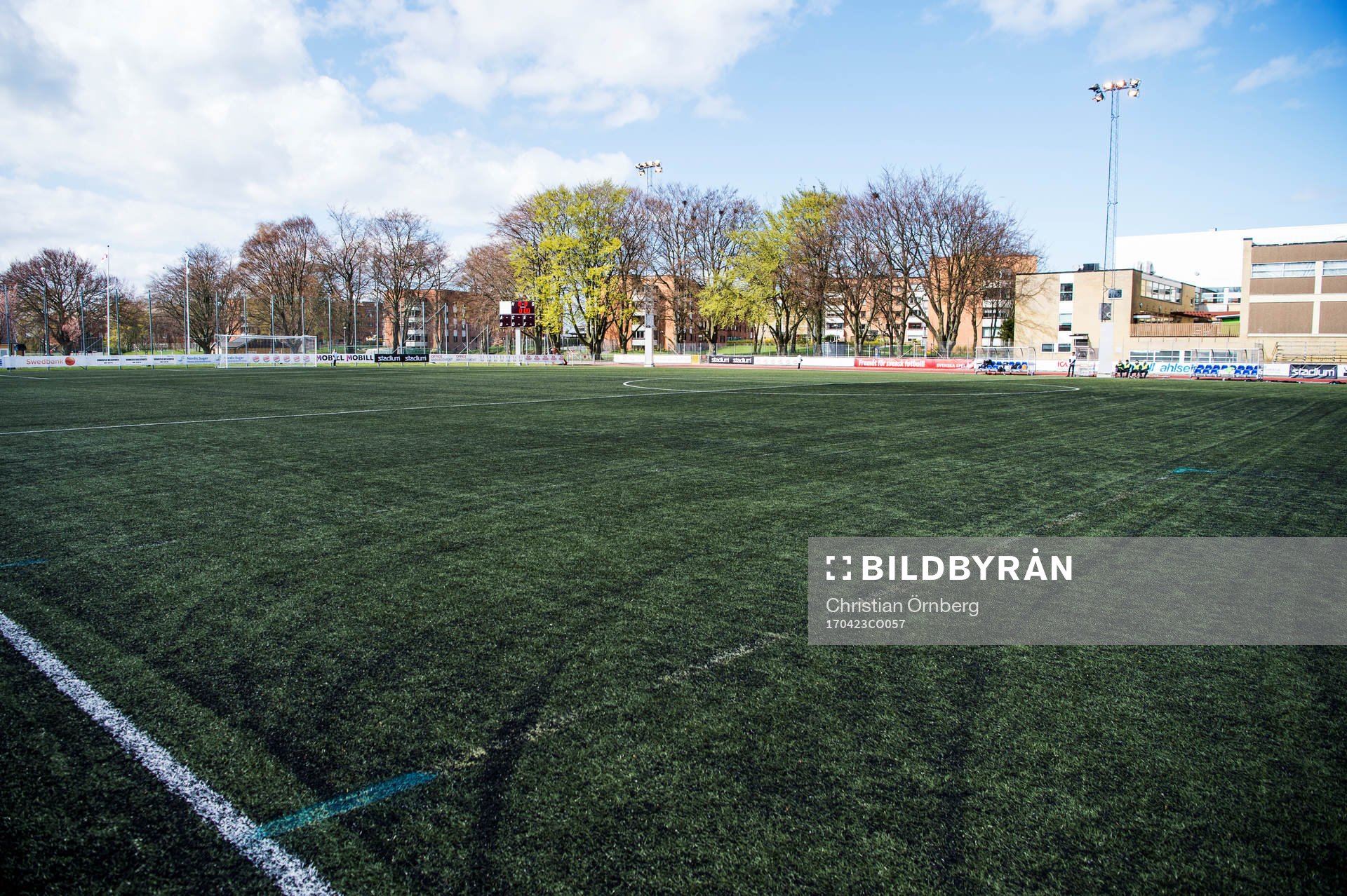 Limhamns IP innan fotbollsmatchen i Damallsvenskan mellan