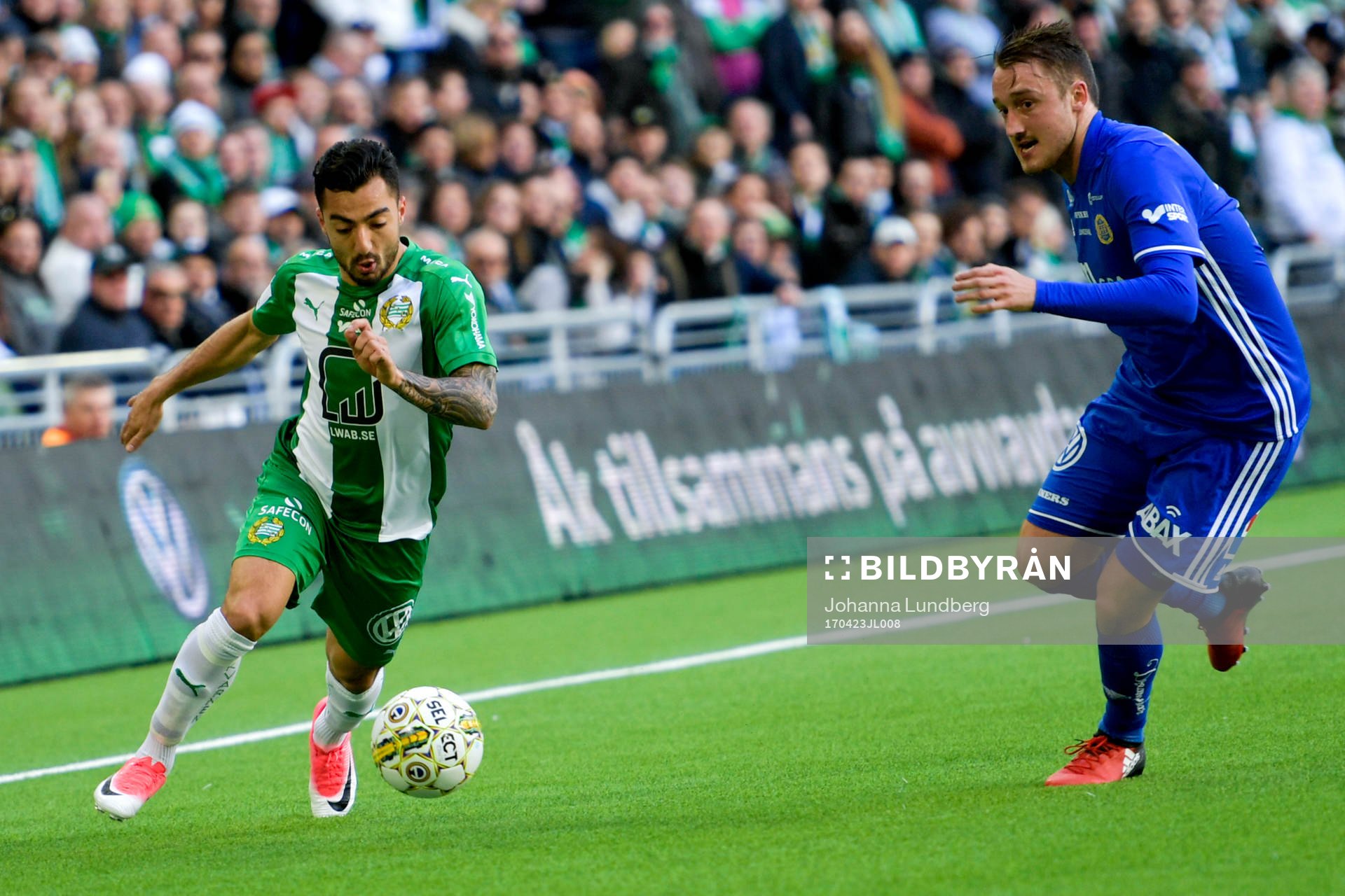 Hammarbys Jiloan Hamad och Sundsvalls Smajl Suljevic