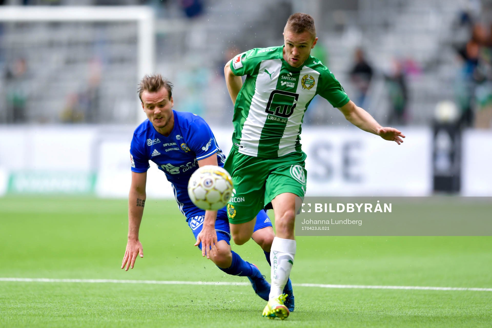Sundsvalls Eric Larsson och Hammarbys Mats Solheim