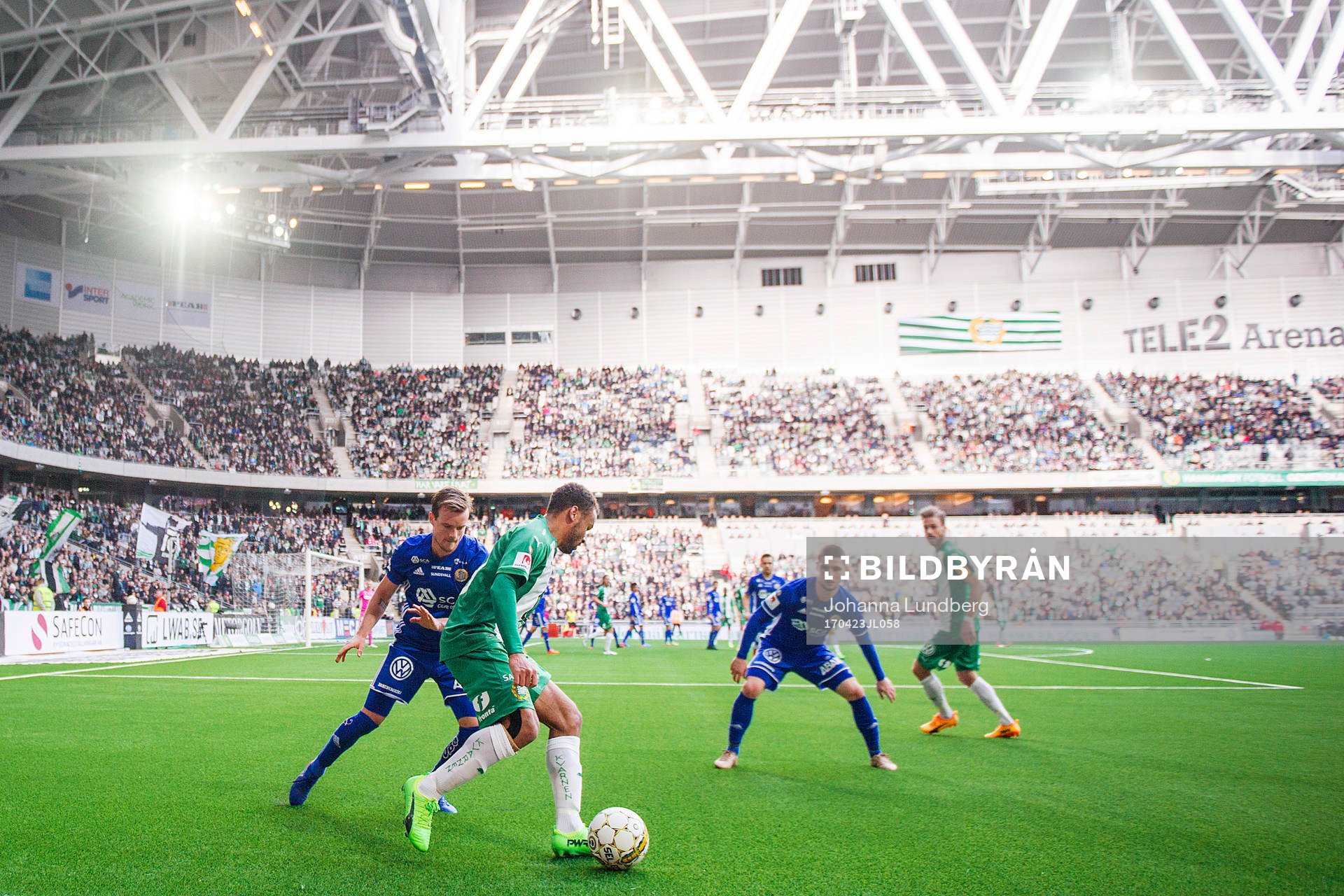 Hammarbys Serge-Junior Martinsson Ngouali mot Sundsvalls
