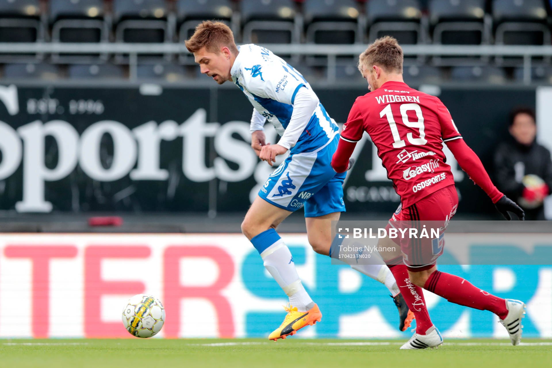 IFK Göteborgs Mikael Boman och Östersunds Dennis Widgren