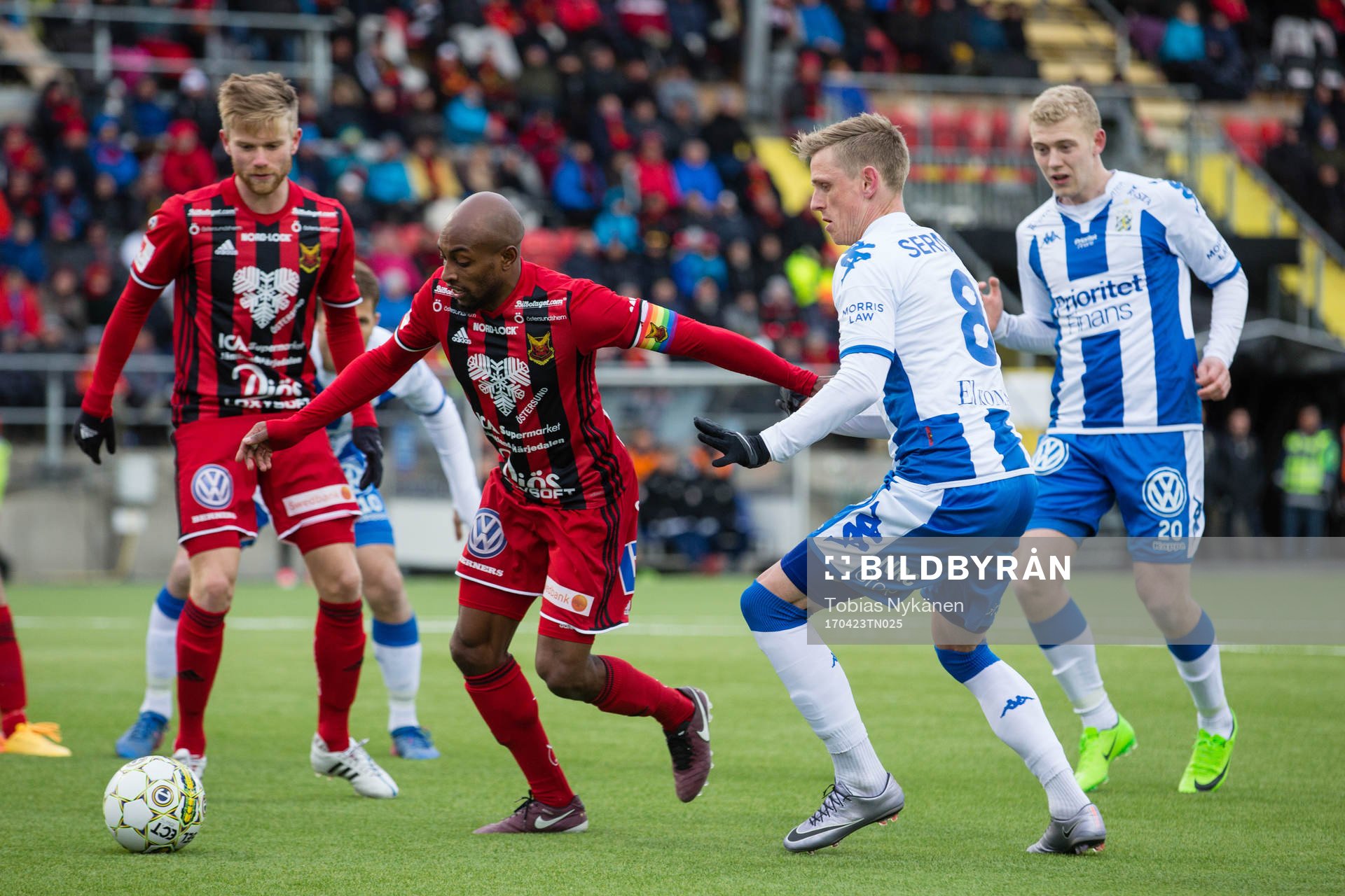 Östersunds Fouad Bachirou mot IFK Göteborgs Sören Rieks