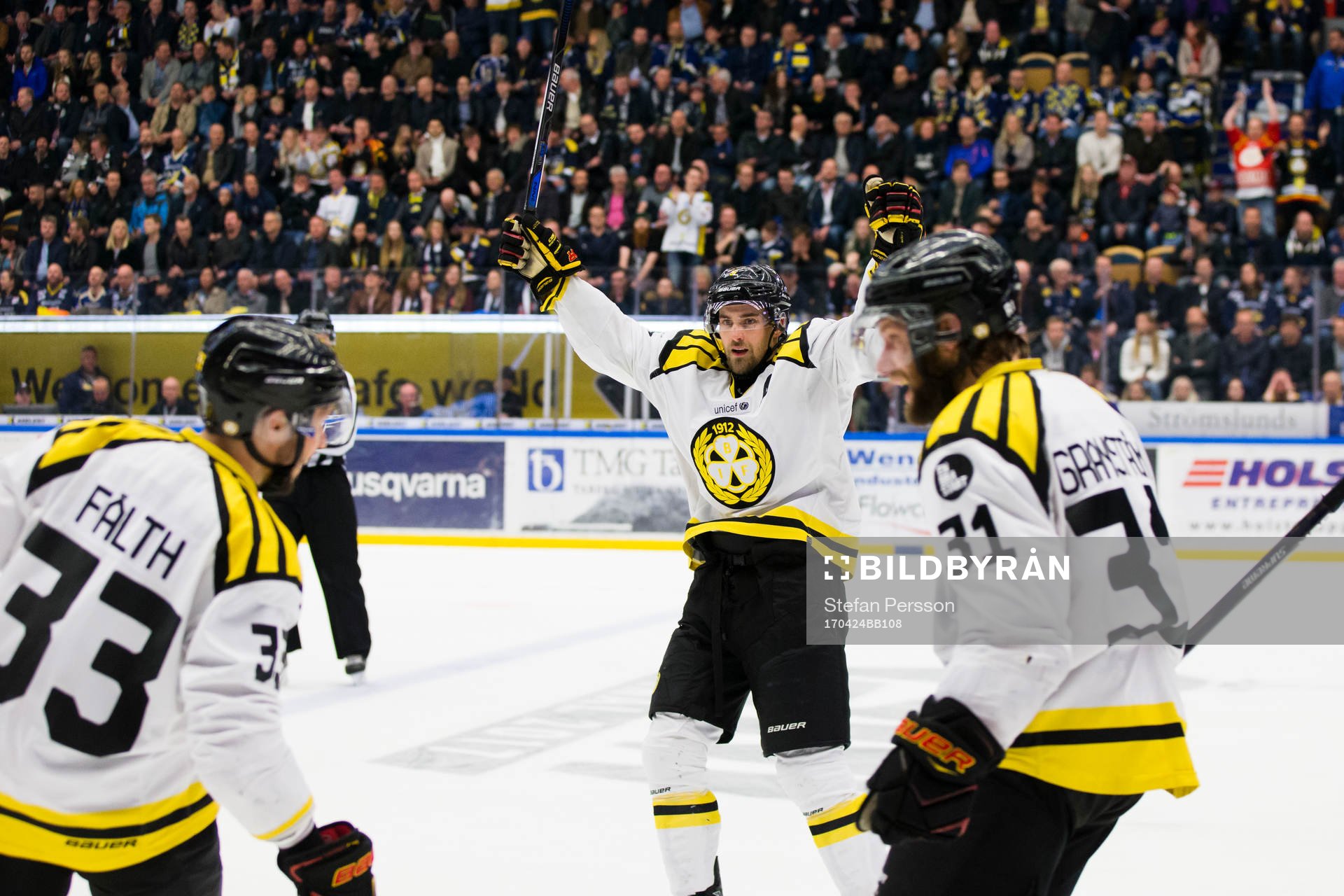 Brynäs Elias Fälth, Lukas Kilström och Jonathan