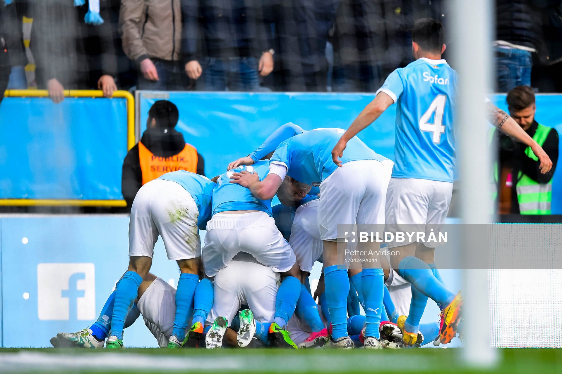 Malmö FFs spelare jublar