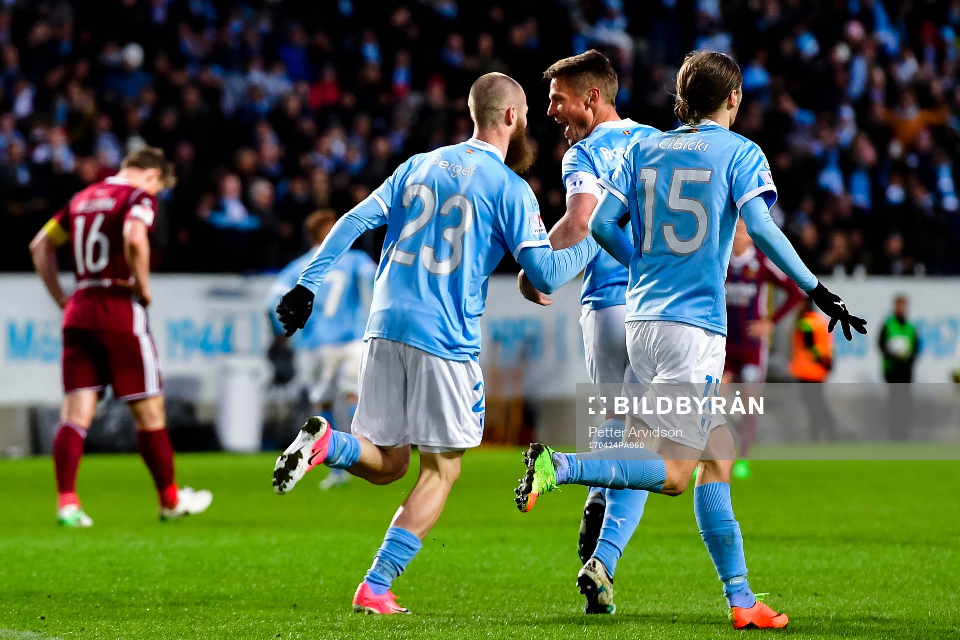 Malmö FFs Markus Rosenberg och Jo Inge Berget jublar