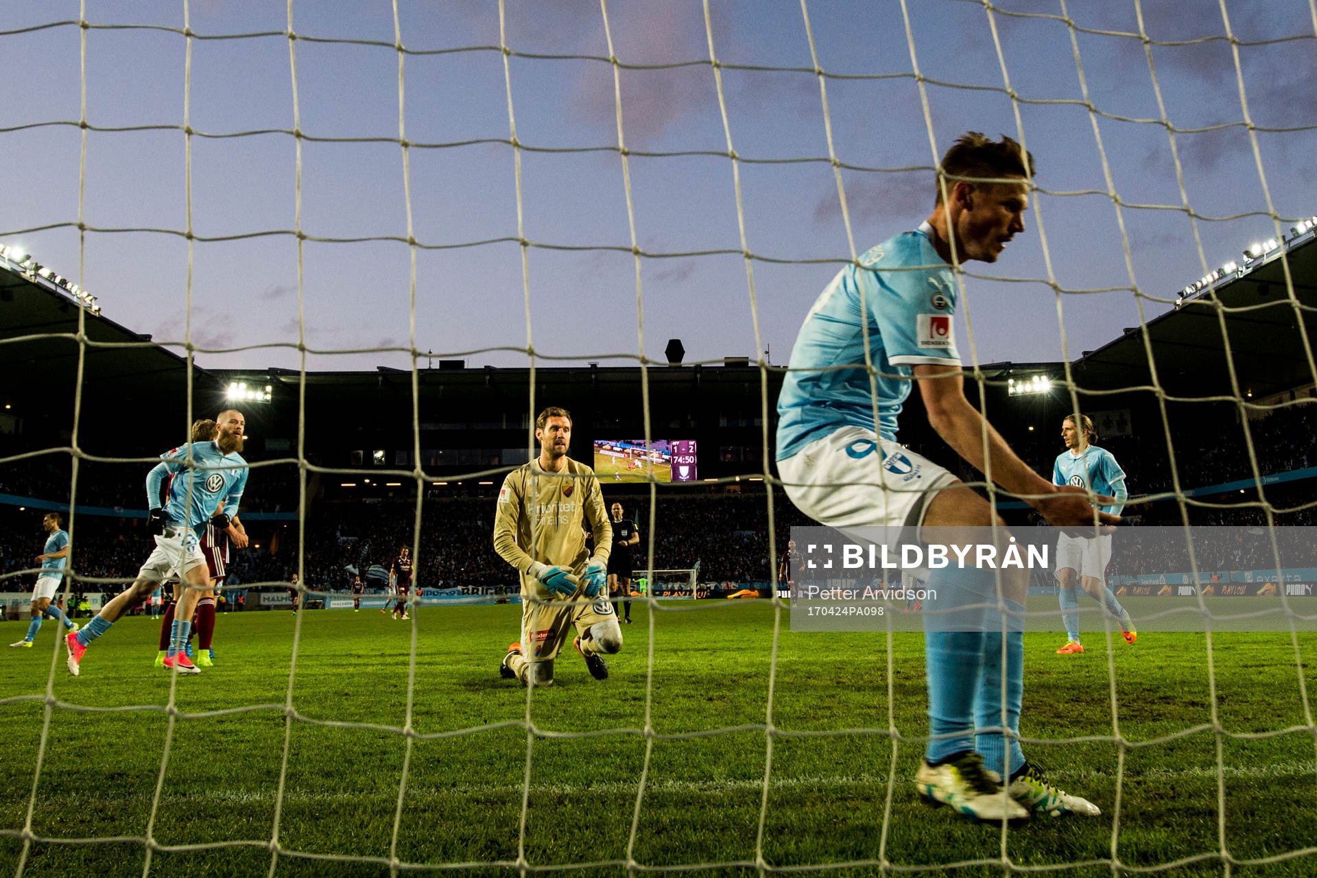 Malmö FFs Jo Inge Berget gör 2-2 bakom Djurgårdens