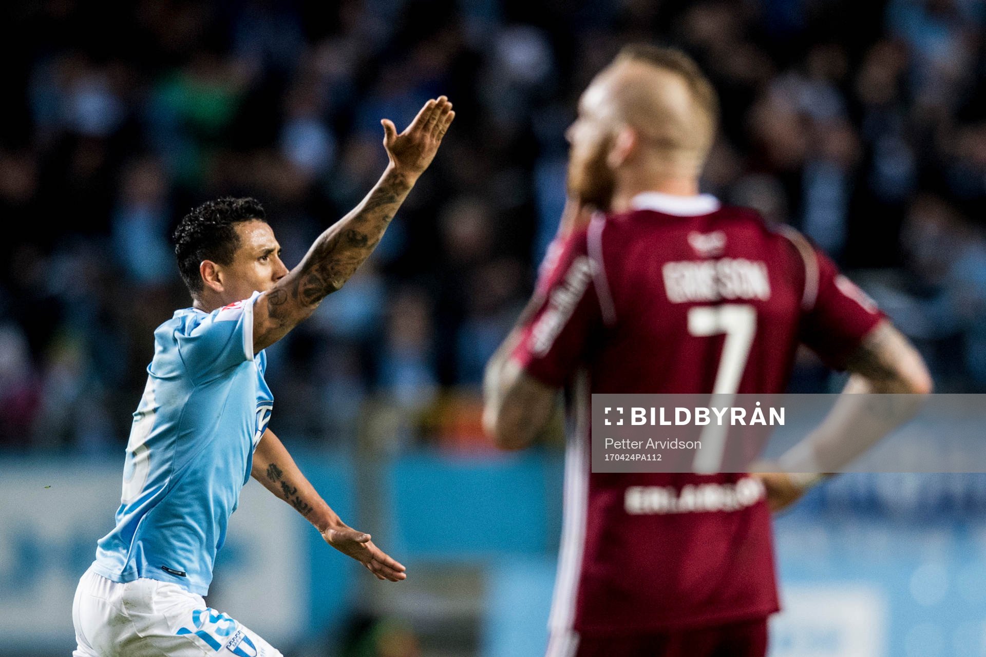Malmö FFs Yoshimar Yotún jublar