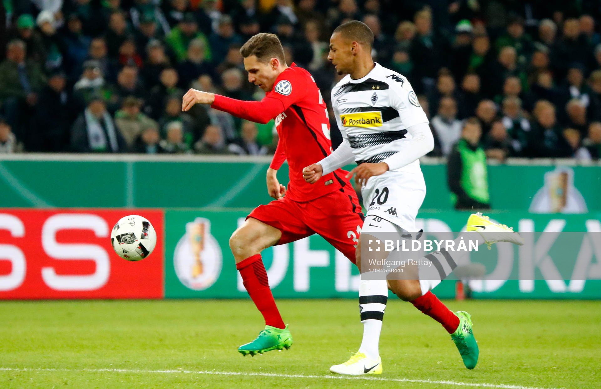 Fotboll, Tyska Cupen, Borussia Mönchengladbach - Eintracht